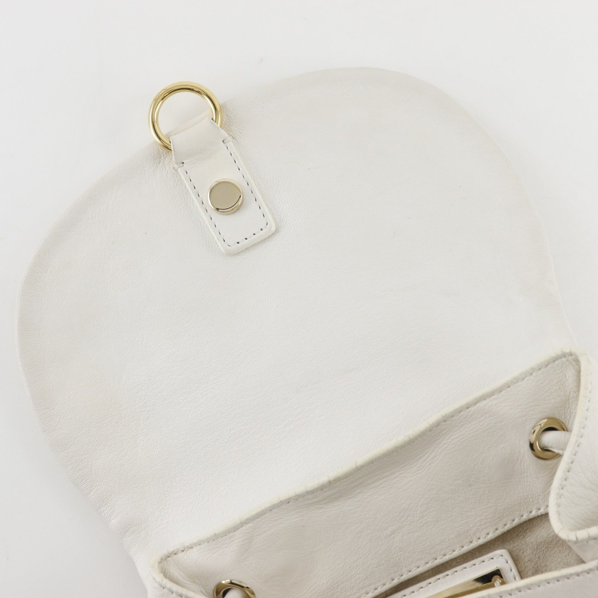 Jimmy Choo White Leather Handbag (Pre-Owned)