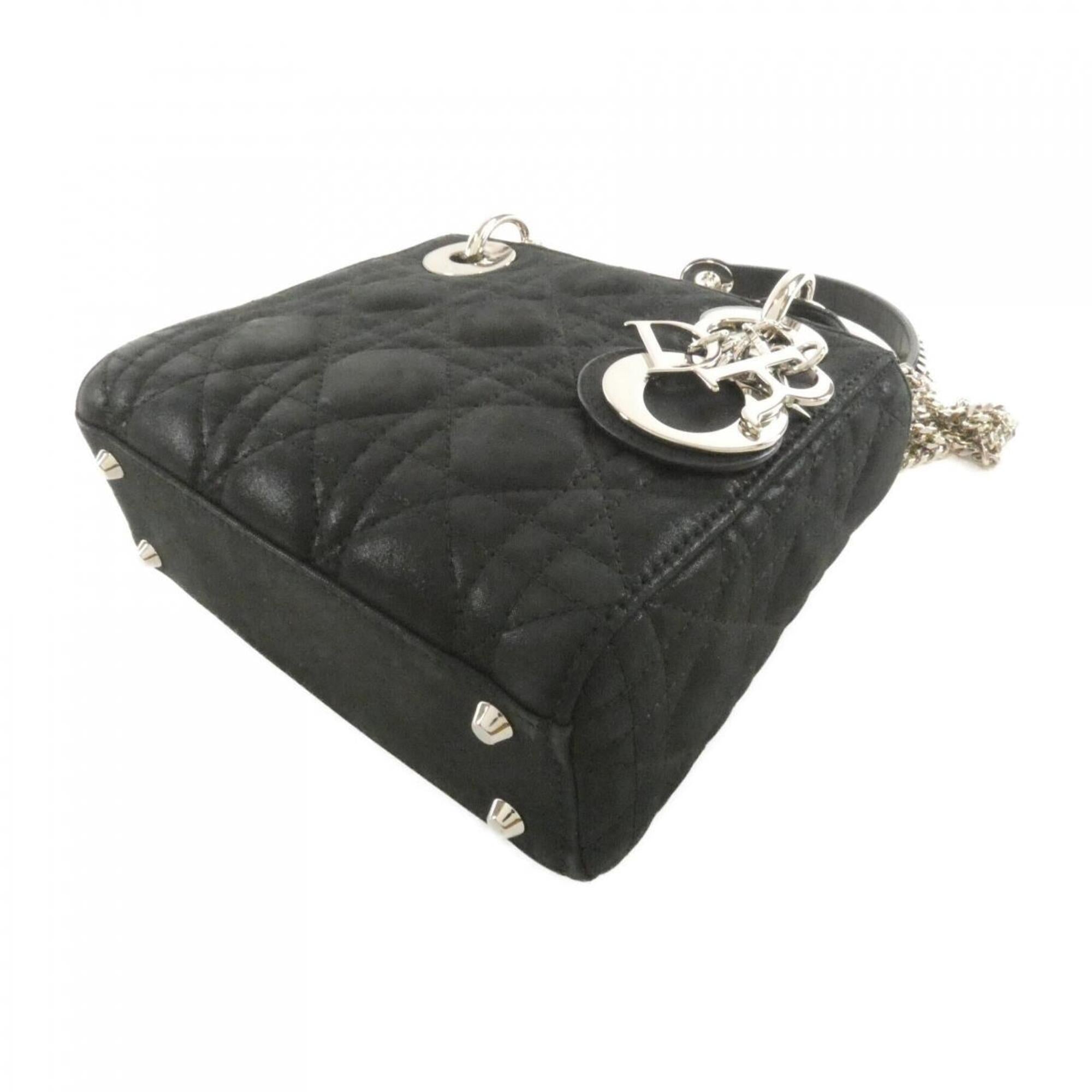 Christian Dior Black Leather Handbag (Pre-Owned)