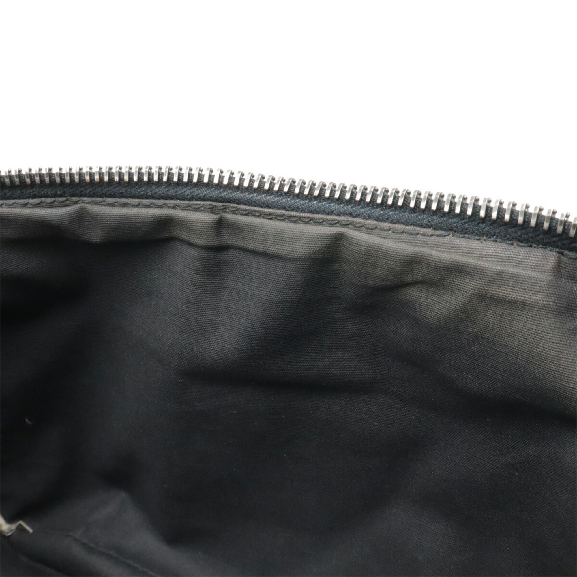 Bottega Veneta Intrecciato Black Leather Pouch Sling Bag (Pre-Owned)