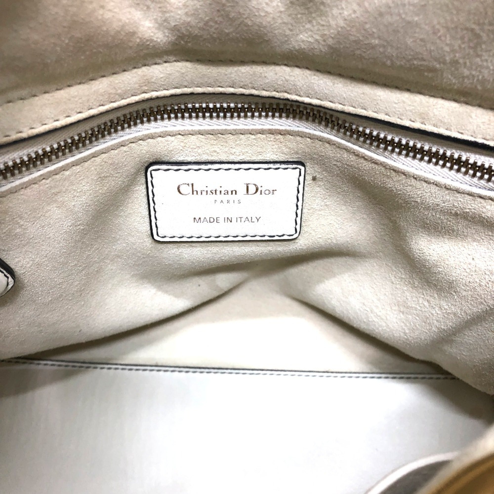Christian Dior White Leather Handbag (Pre-Owned)