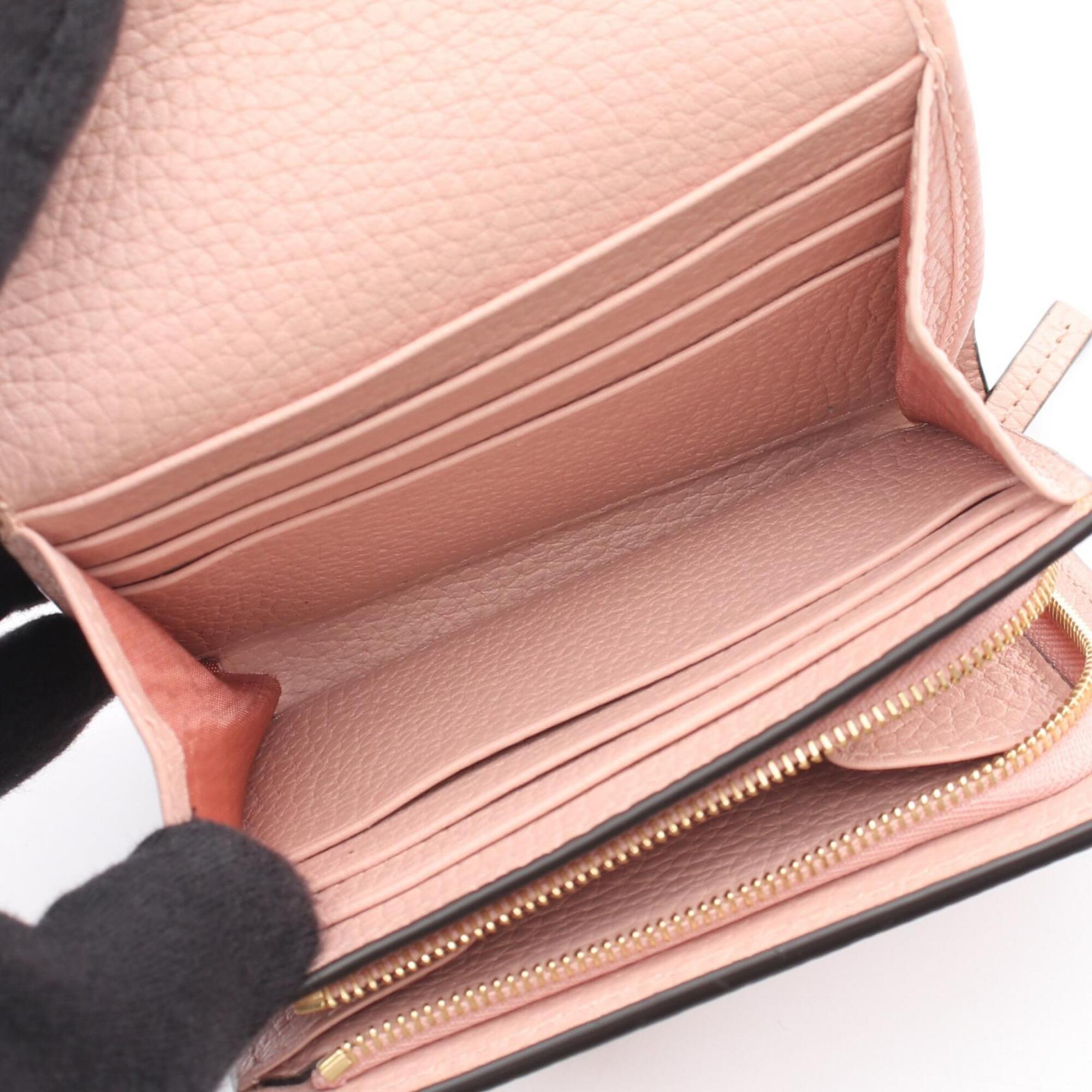 Gucci Pink Leather Wallet (Bi-Fold) (Pre-Owned)