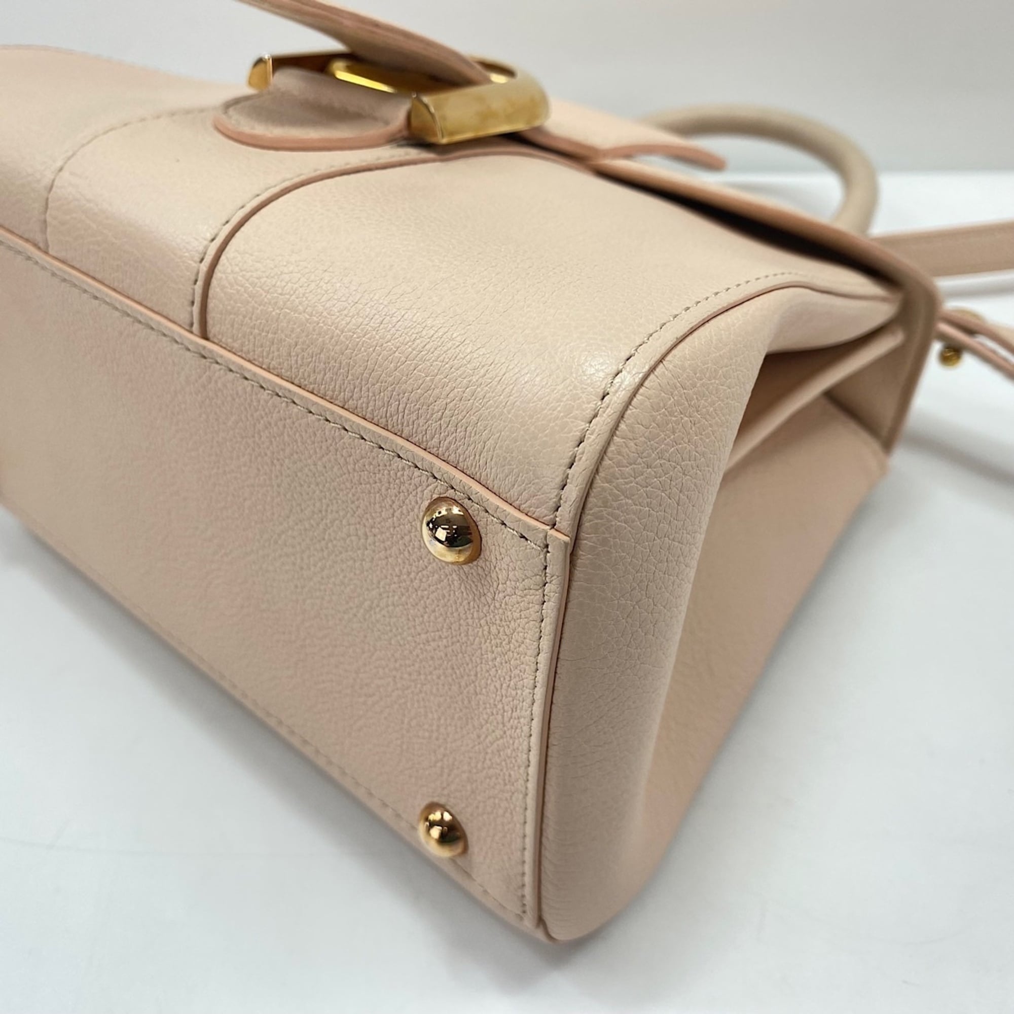 Delvaux Pink Handbag Shoulder Bag (Pre-Owned)