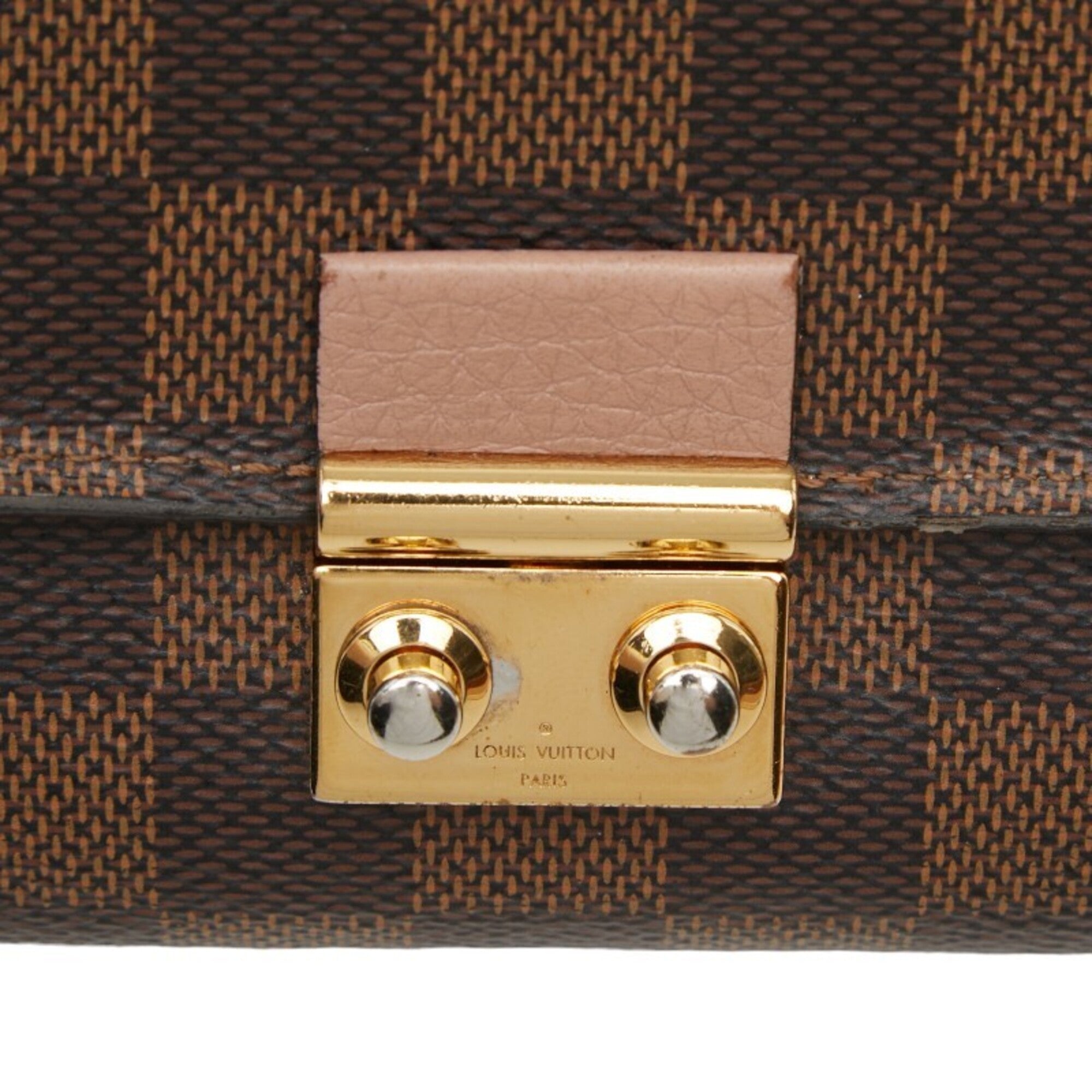 Louis Vuitton Brown Rose Ballerine Pvc Leather Chain/Shoulder Wallet (Pre-Owned)