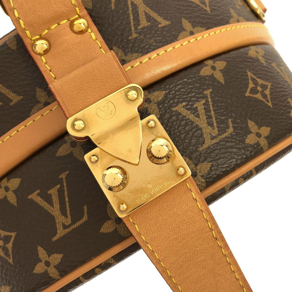 Louis Vuitton Marron Monogram Coated Canvas Handbag (Pre-Owned)