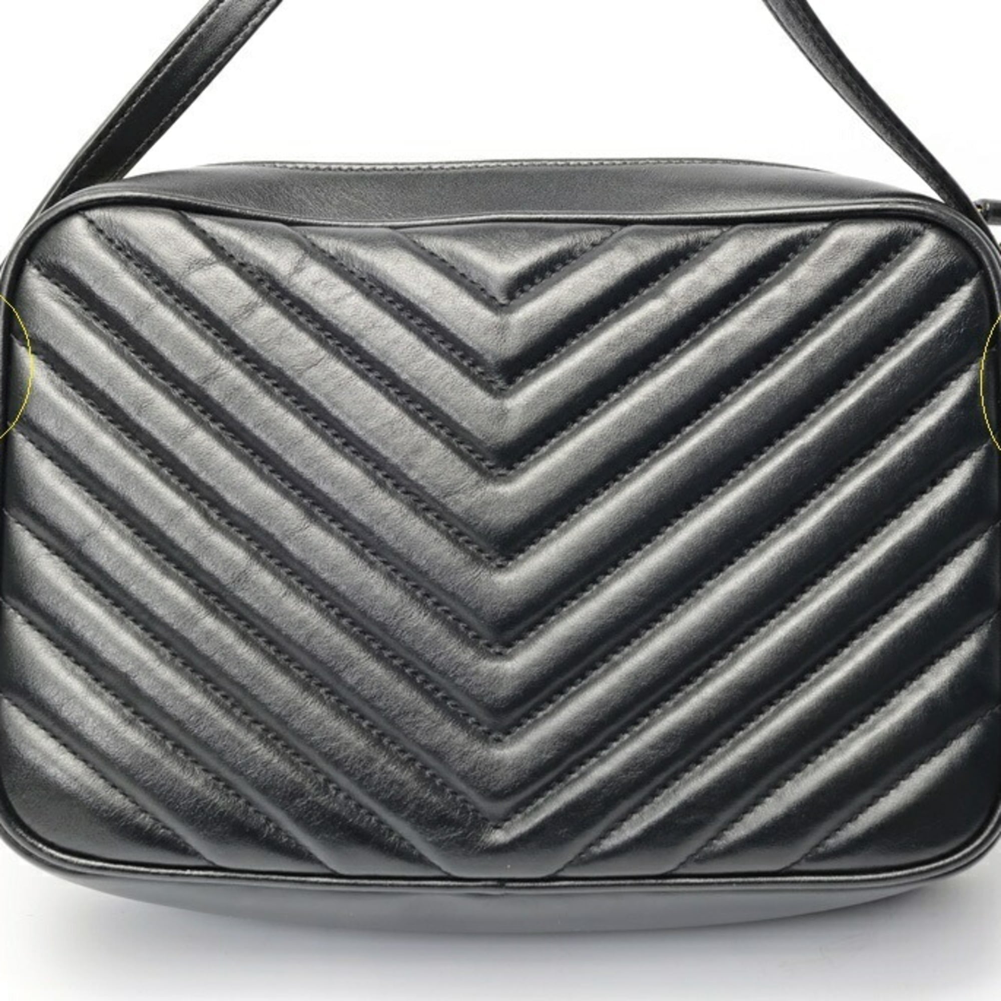 Saint Laurent Black Quilting Shoulder Bag (Pre-Owned)