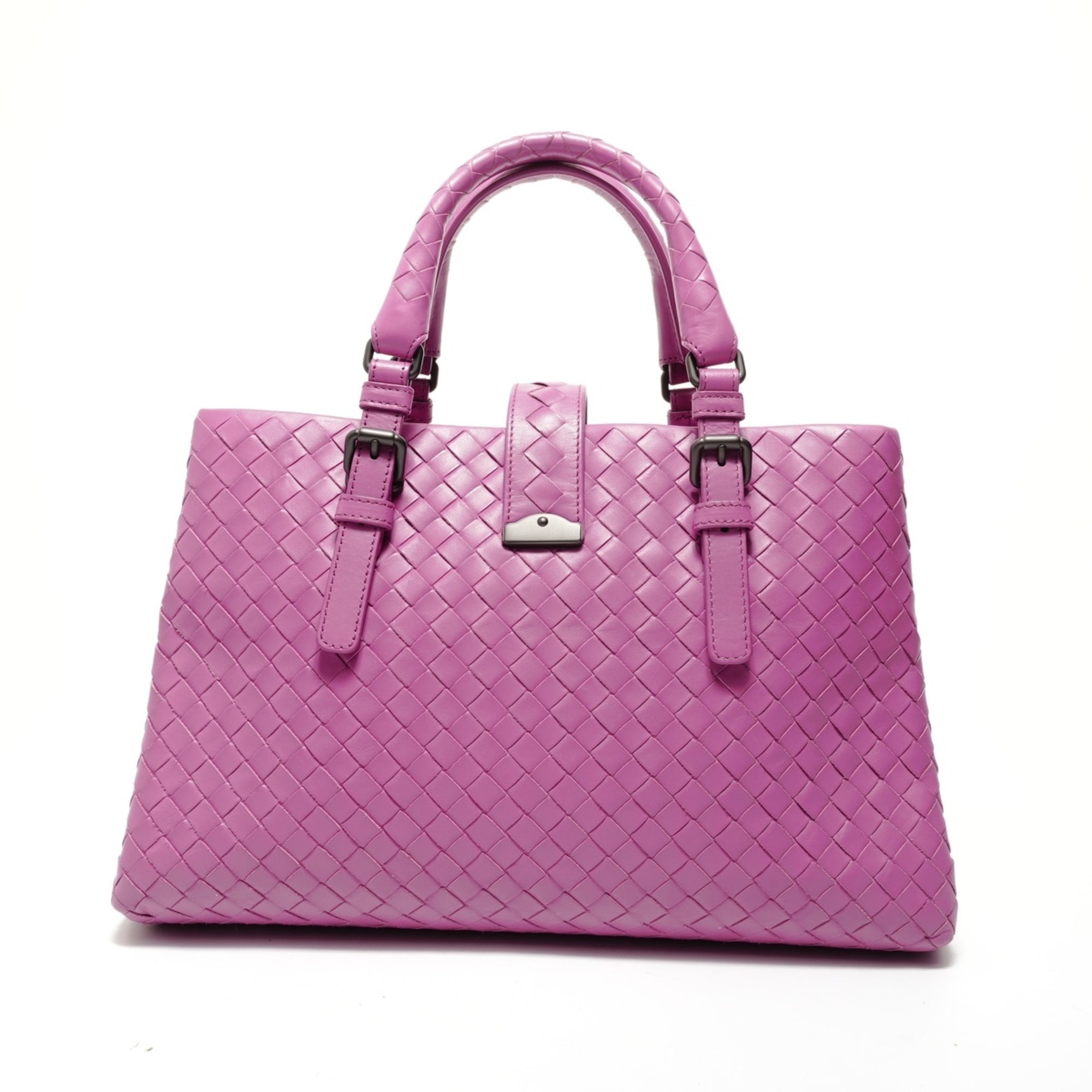 Bottega Veneta Purple Intrecciato Handbag (Pre-Owned)