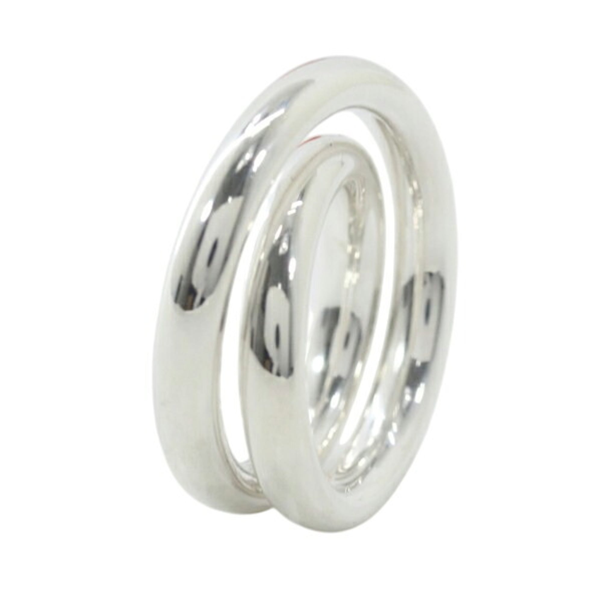 Hermes Silver 925 Band Ring (Pre-Owned)