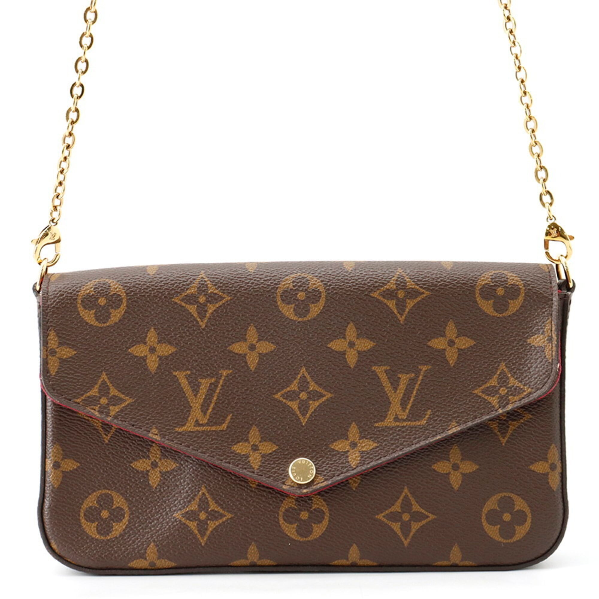 Louis Vuitton Monogram Fuchsia Monogram Chain/Shoulder Wallet (Pre-Owned)