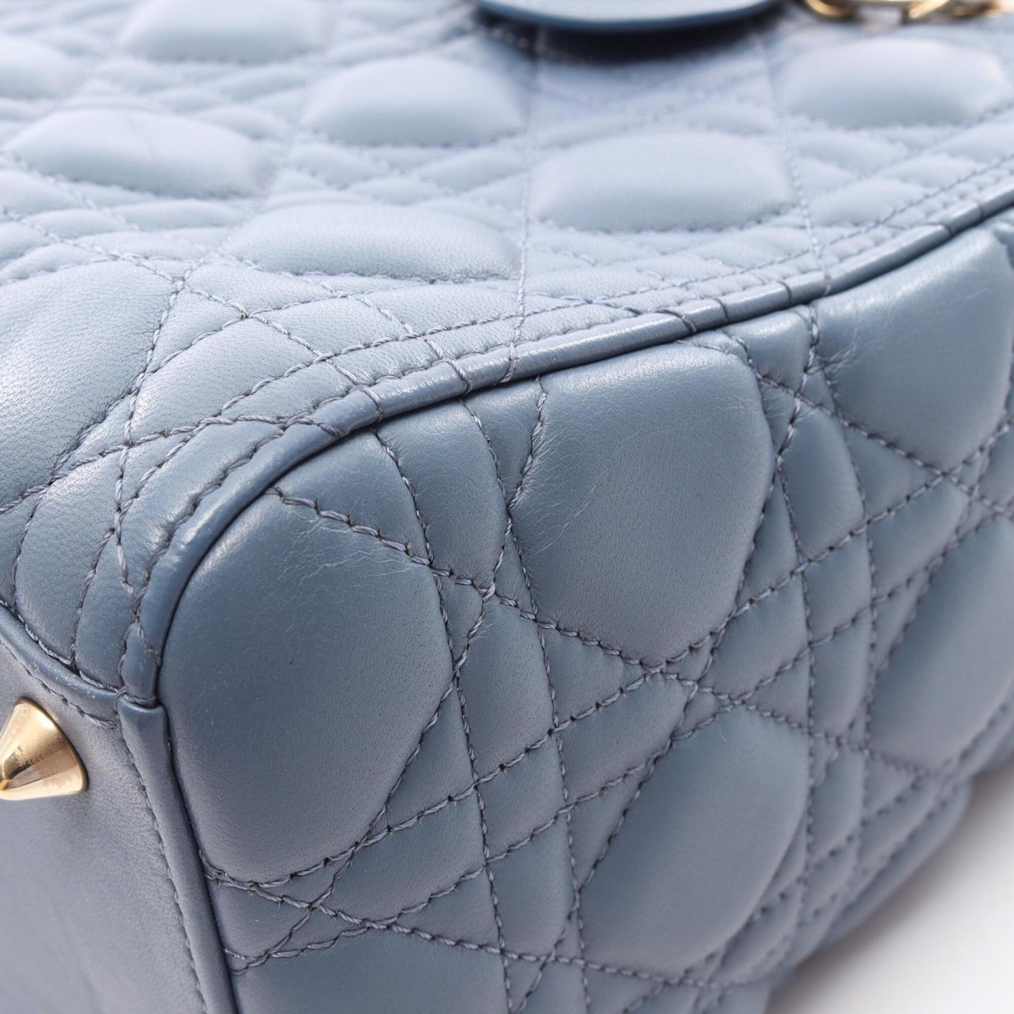 Christian Dior Blue Leather Handbag (Pre-Owned)