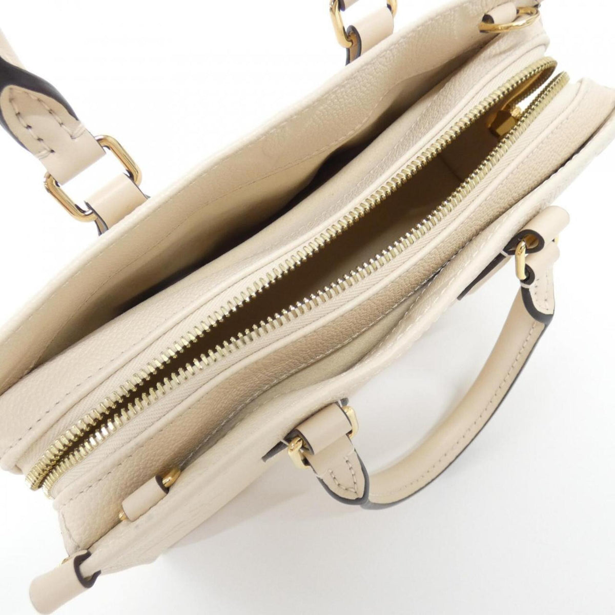 Louis Vuitton Beige Monogram Empreinte Handbag (Pre-Owned)