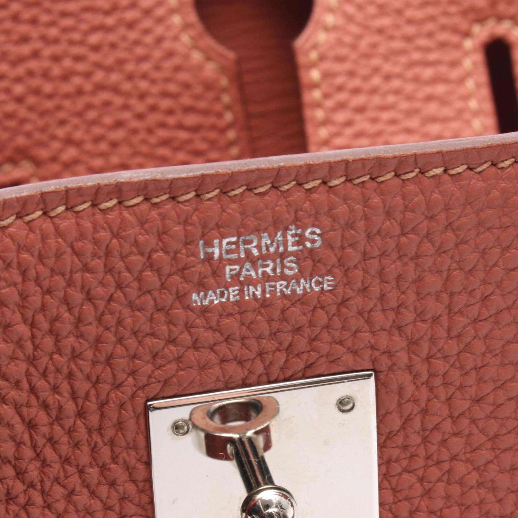 Hermes Pink Rosy Togo Leather Handbag (Pre-Owned)