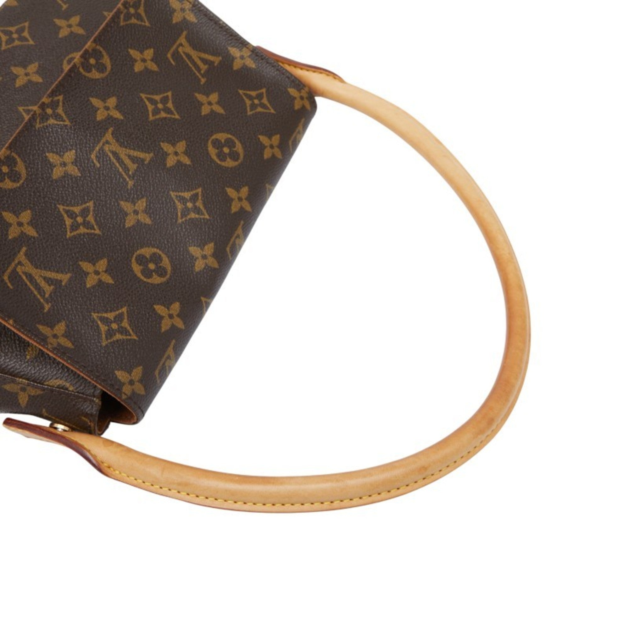 Louis Vuitton Brown Pvc Leather Handbag Shoulder Bag (Pre-Owned)