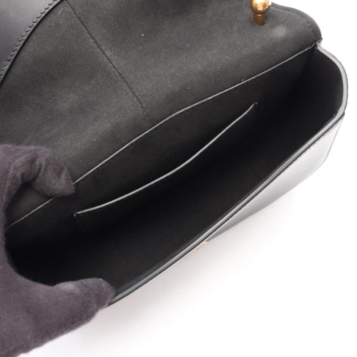 Fendi Black Leather Handbag Shoulder Bag (Pre-Owned)