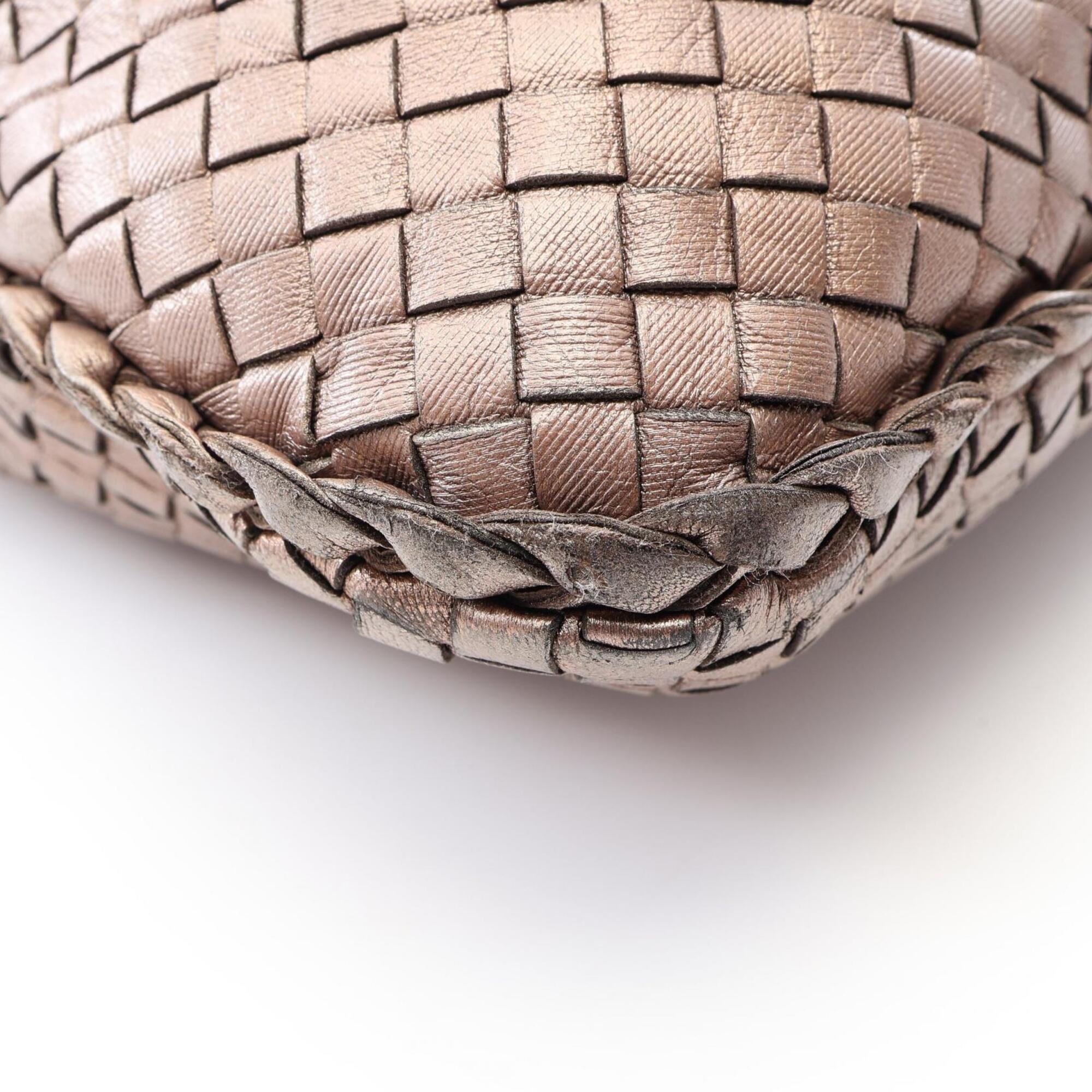 Bottega Veneta Brown Intrecciato Handbag Shoulder Bag (Pre-Owned)