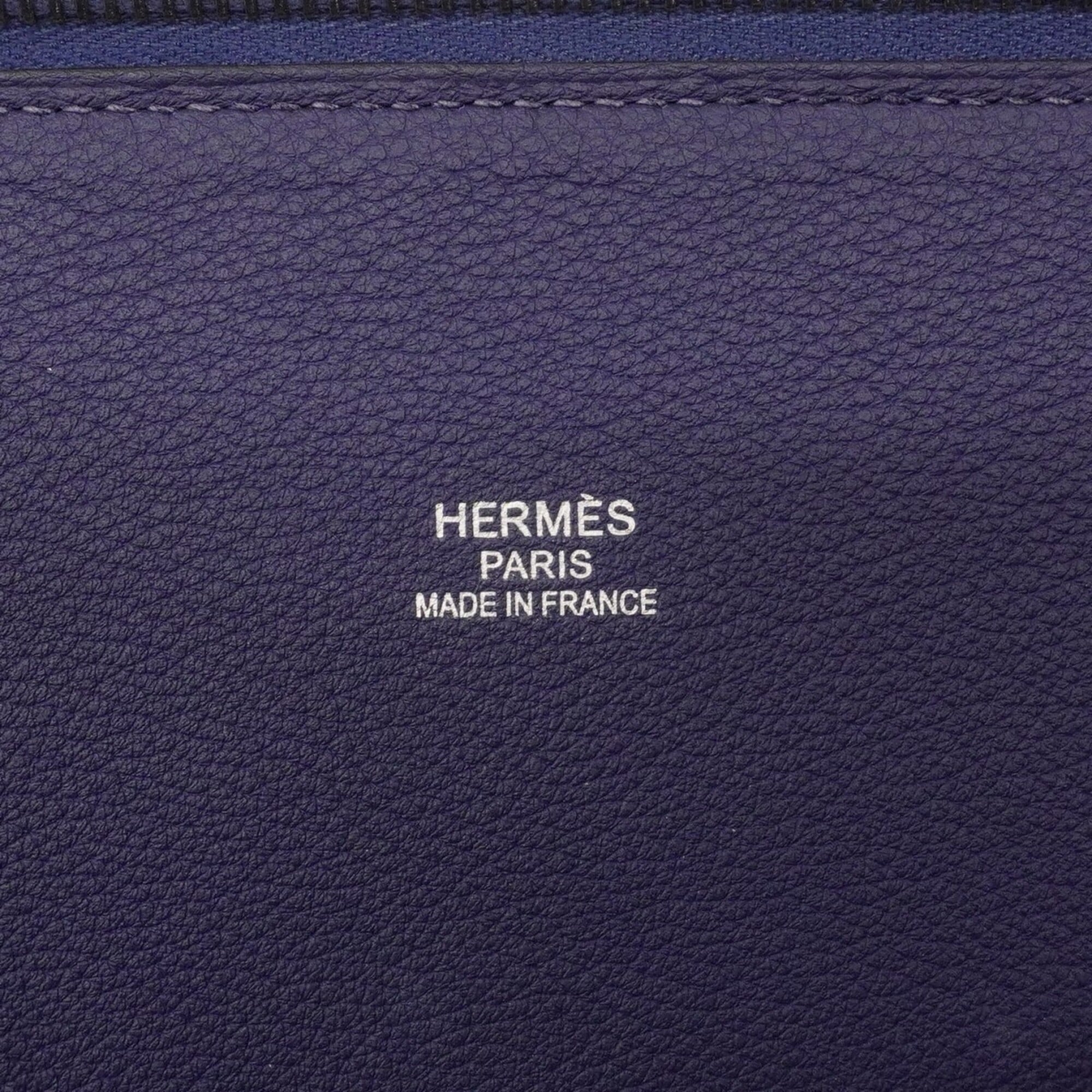 Hermes Bleu Saphir Togo Leather Handbag (Pre-Owned)