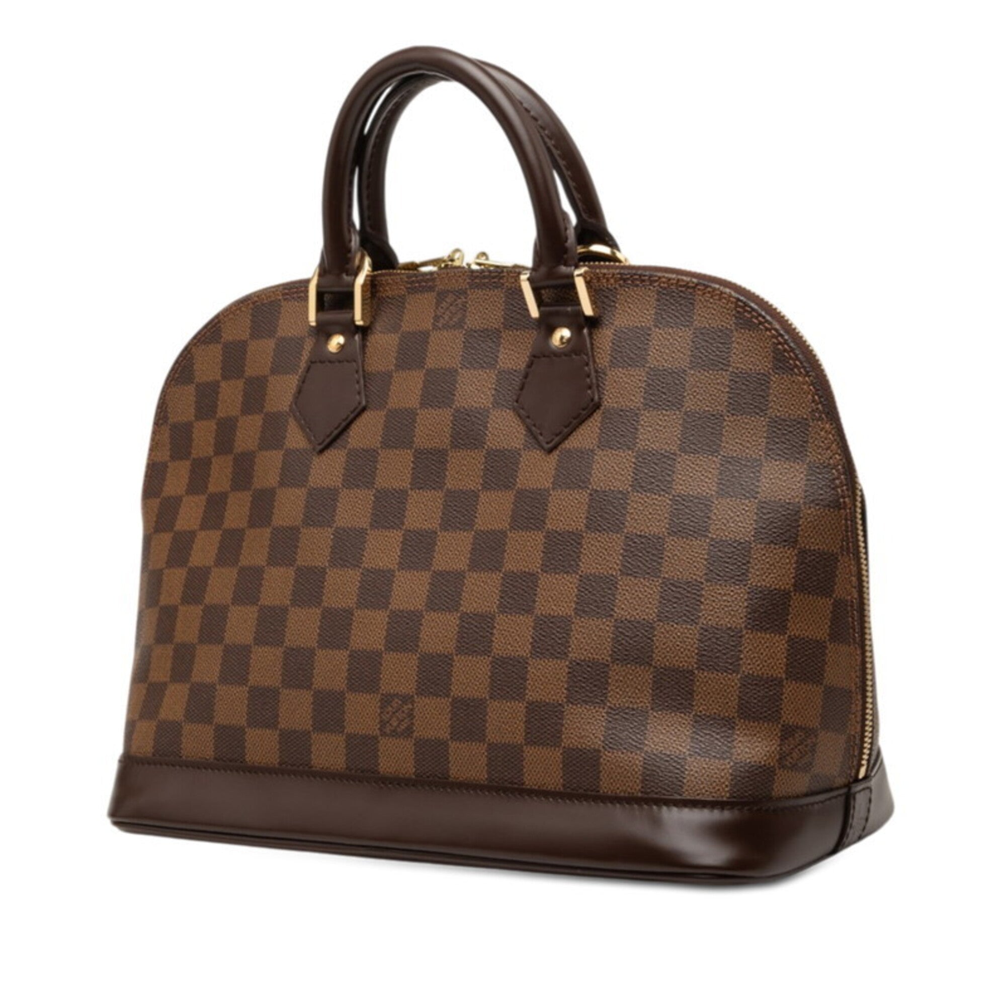 Louis Vuitton Damier Brown Pvc Leather Handbag (Pre-Owned)