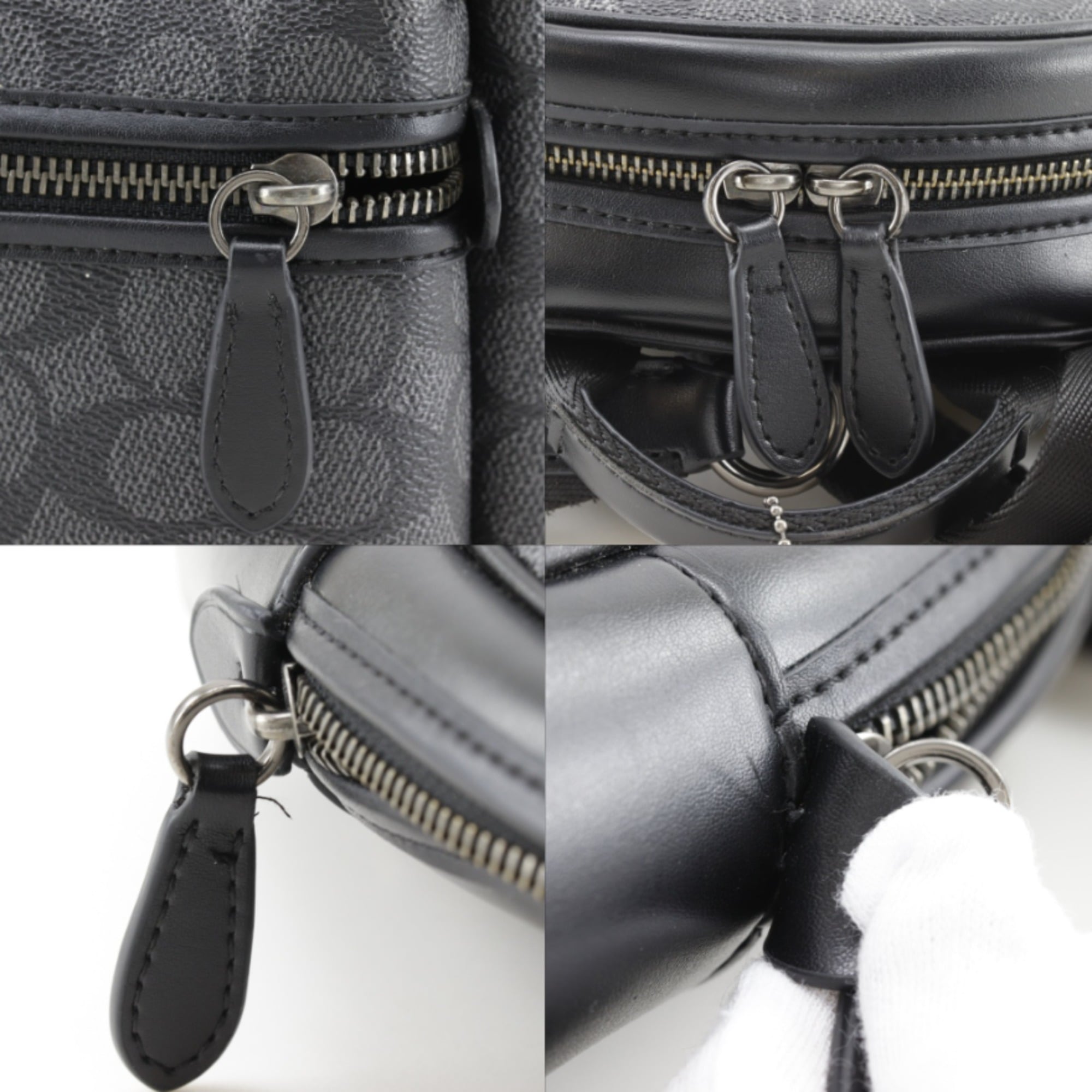Coach Signature Black Pvc Sling Bag (Pre-Owned)