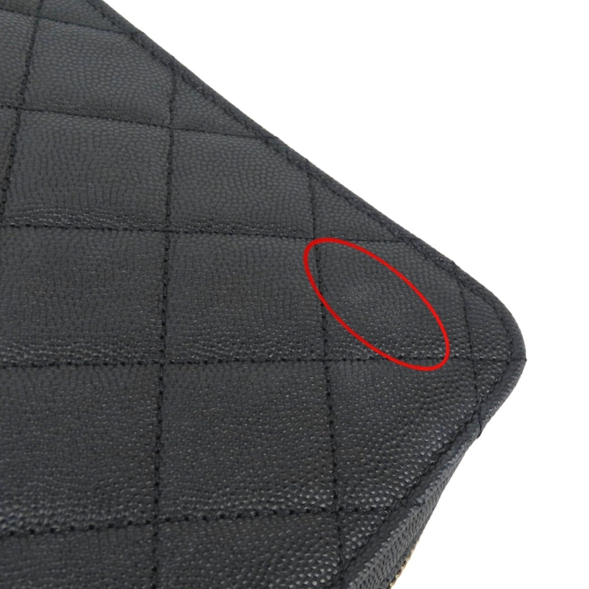 Chanel Black Grained Calfskin Shoulder Bag (Pre-Owned)