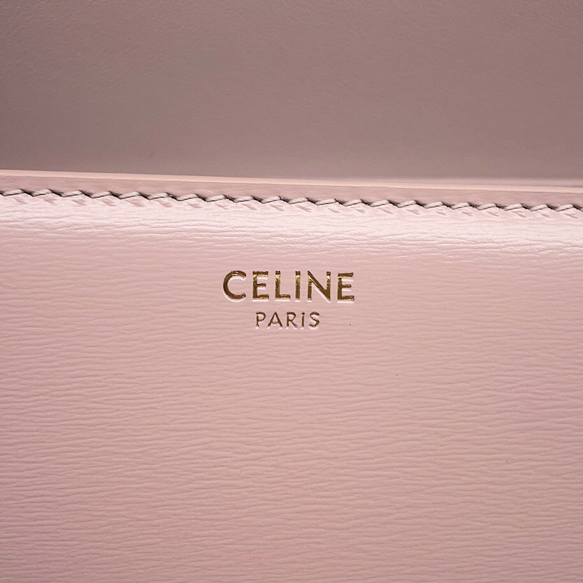 Celine Pink Leather Shoulder Bag (Pre-Owned)