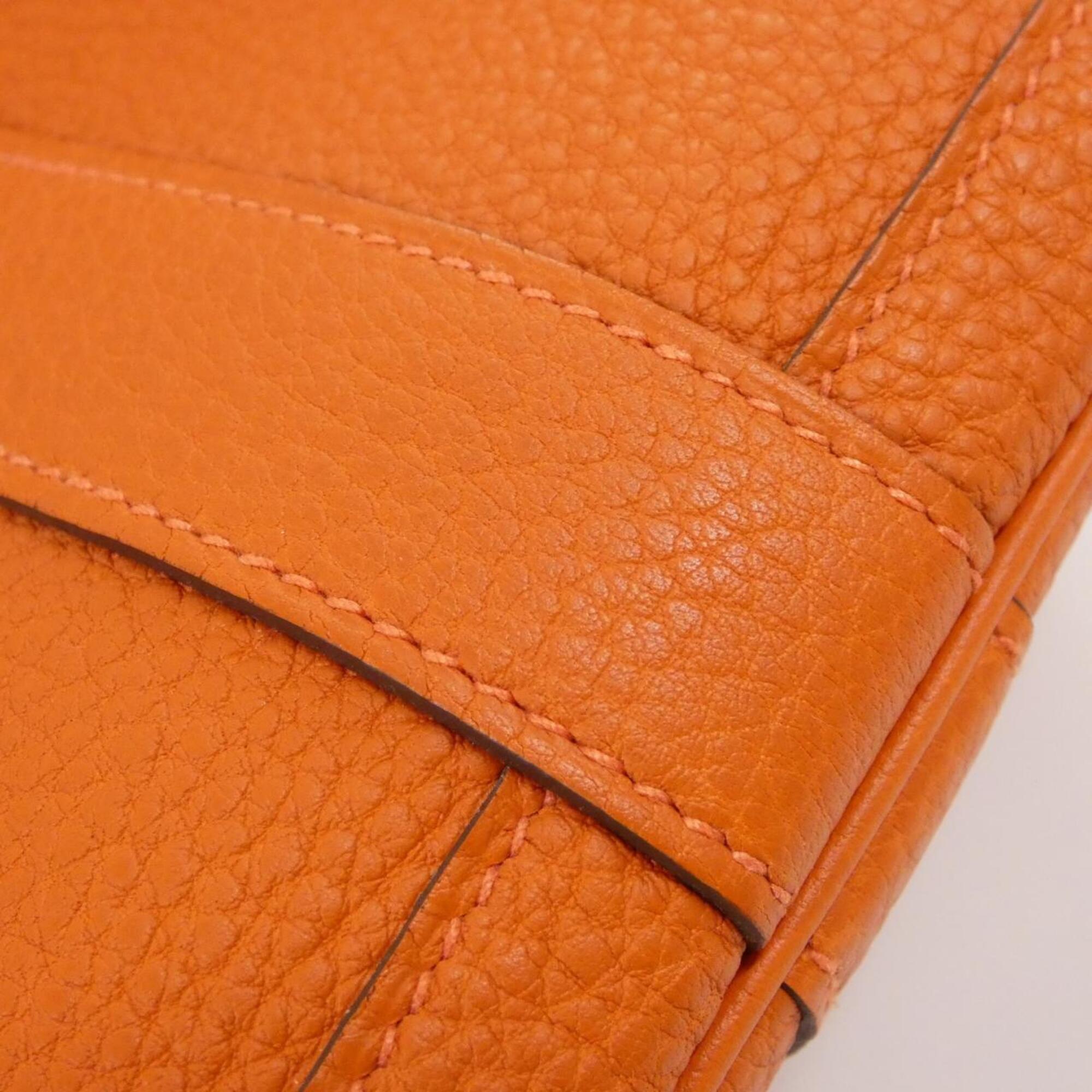 Hermes Capucine Orange Negonda Leather Handbag (Pre-Owned)
