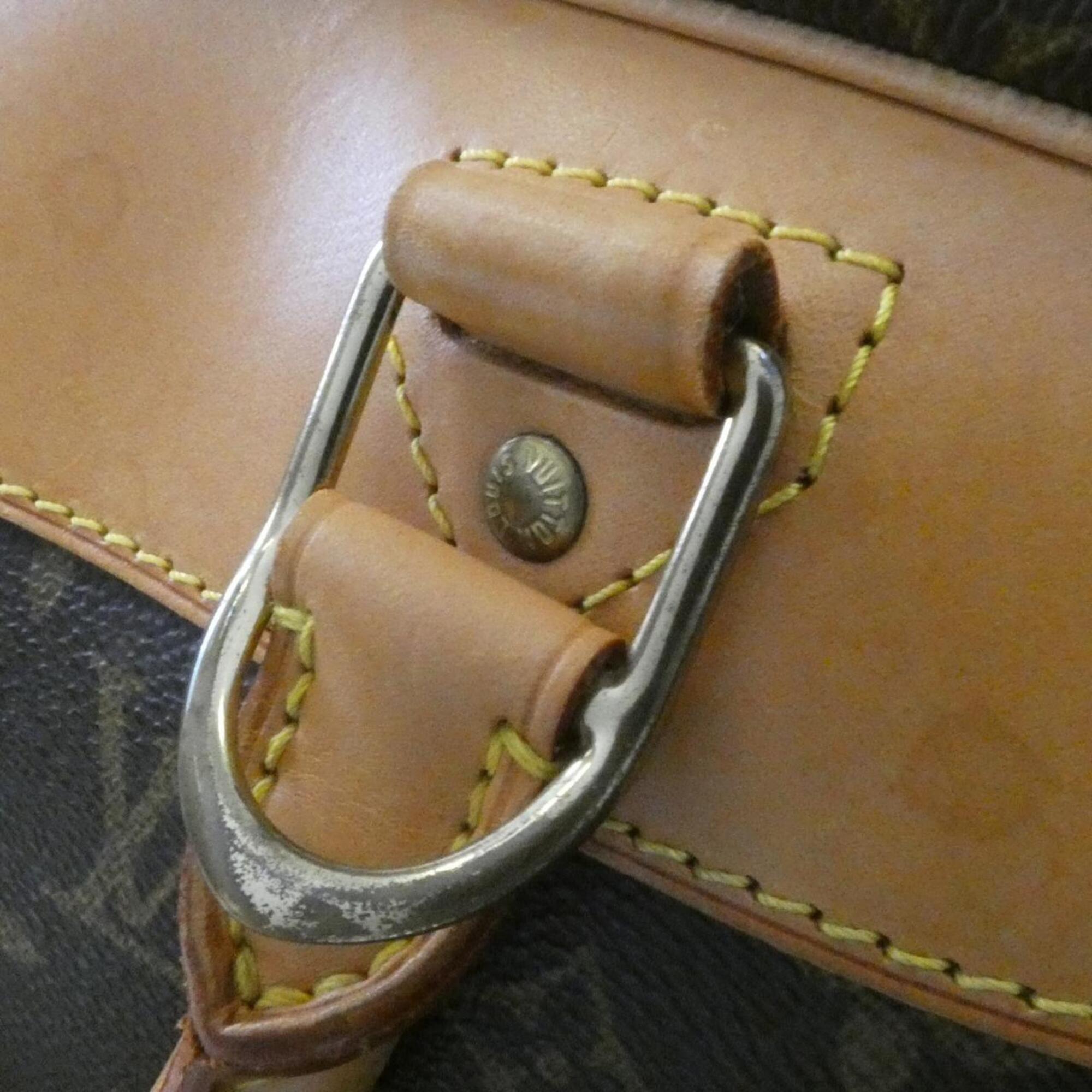 Louis Vuitton Monogram Marron Coated Canvas Boston Bag (Pre-Owned)