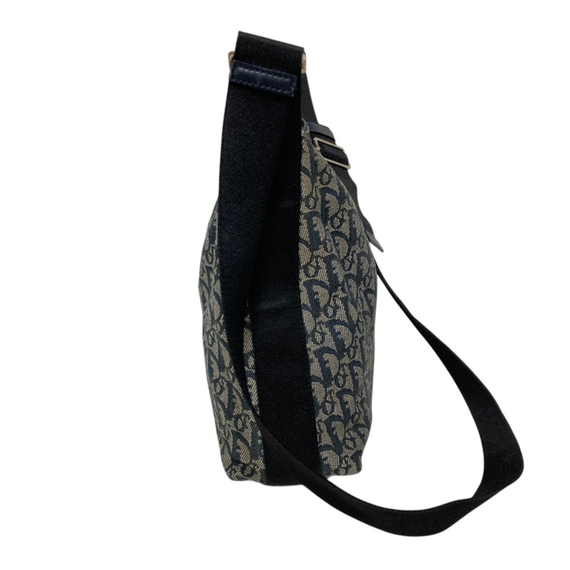 Christian Dior Navy Canvas Shoulder Bag (Pre-Owned)