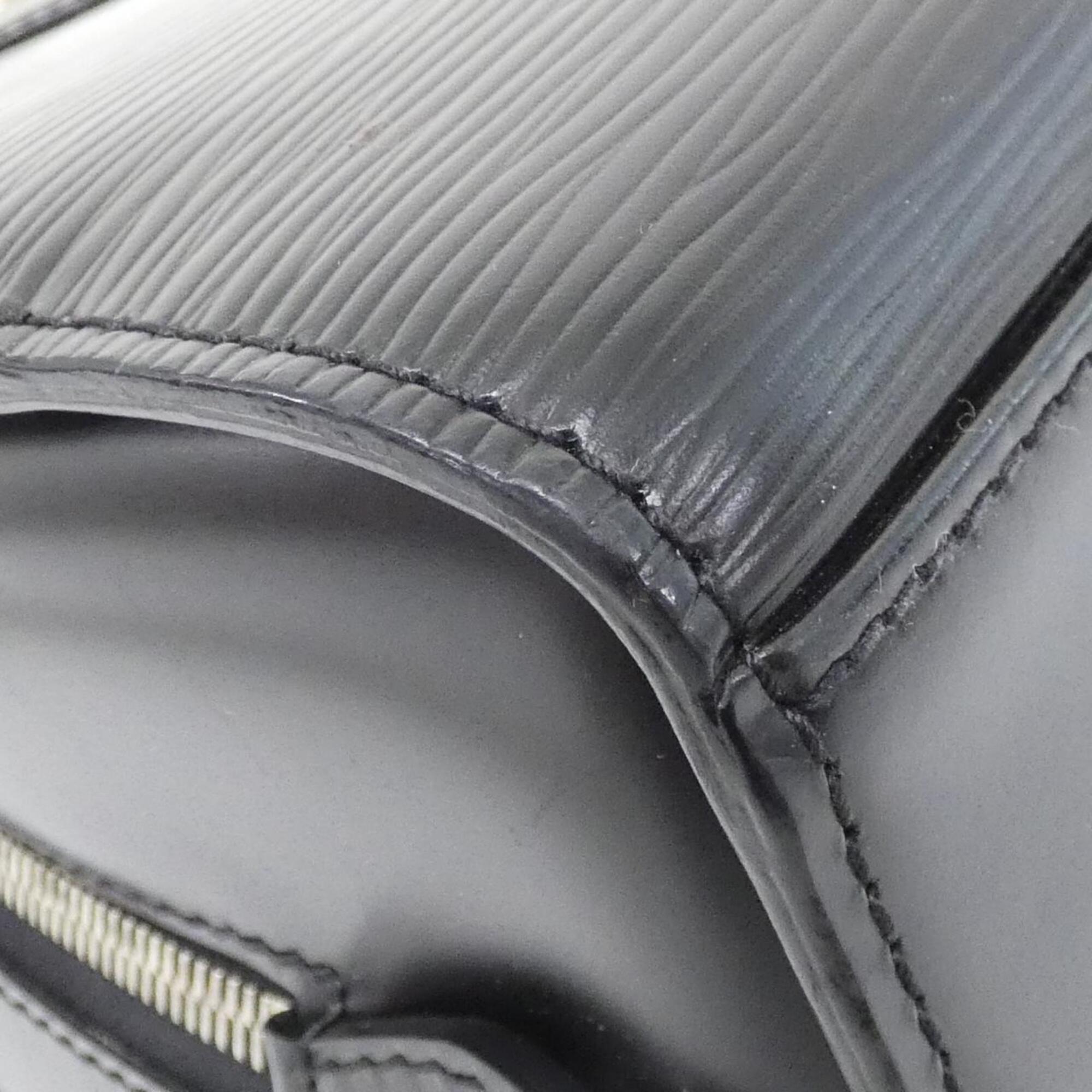 Louis Vuitton Black Leather Handbag (Pre-Owned)