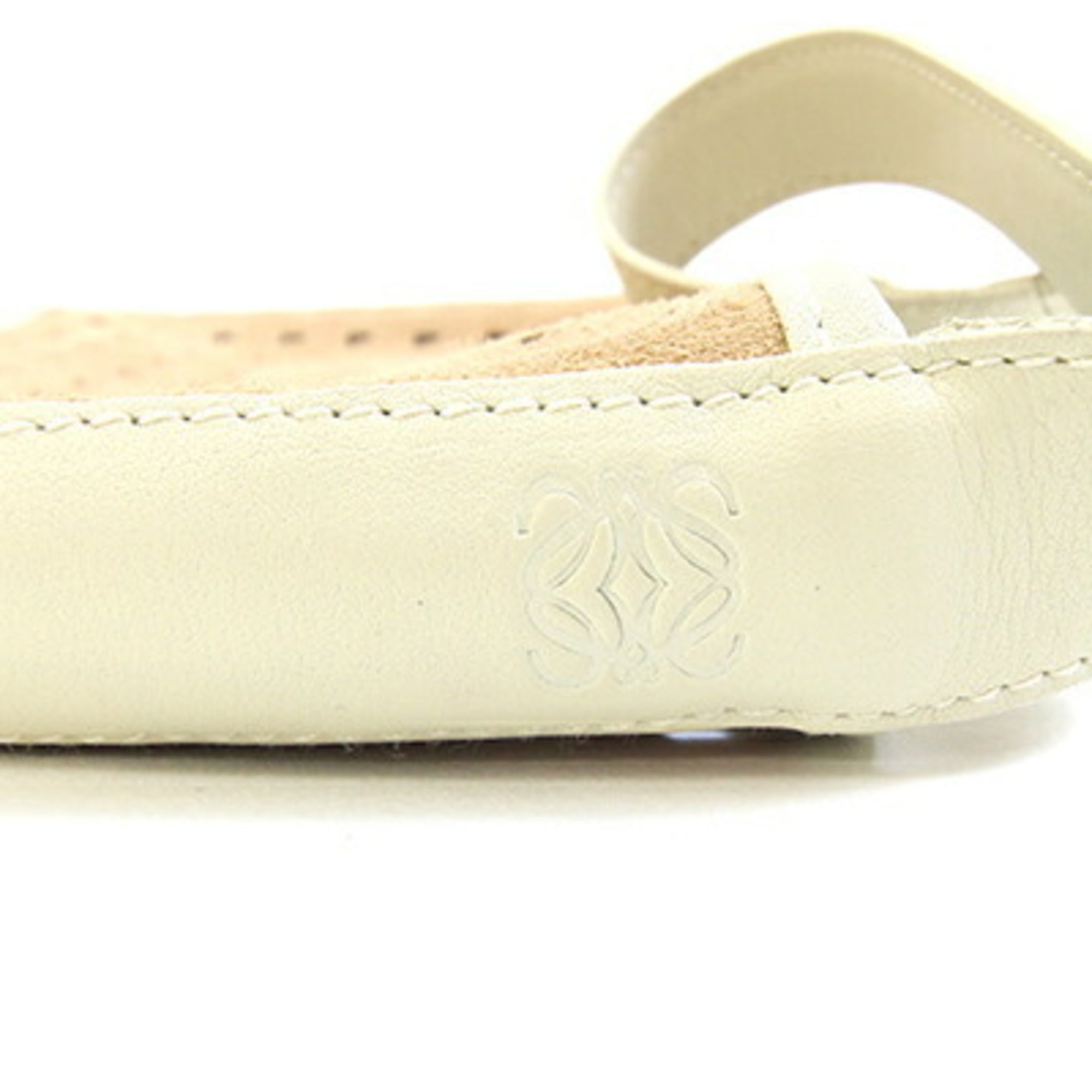 Loewe Ivory Light Brown White Suede Leather Shoulder Bag (Pre-Owned)