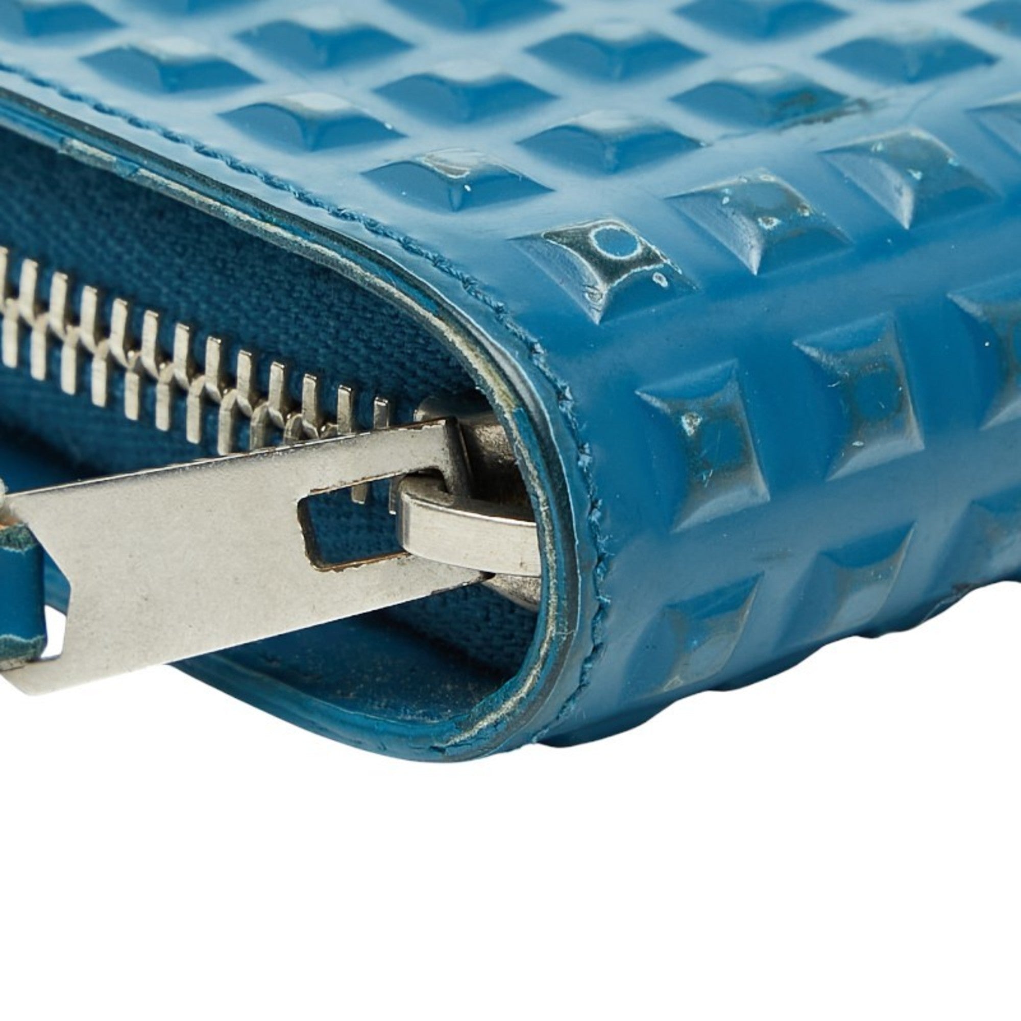 Balenciaga Blue Leather Long Wallet (Bi-Fold) (Pre-Owned)