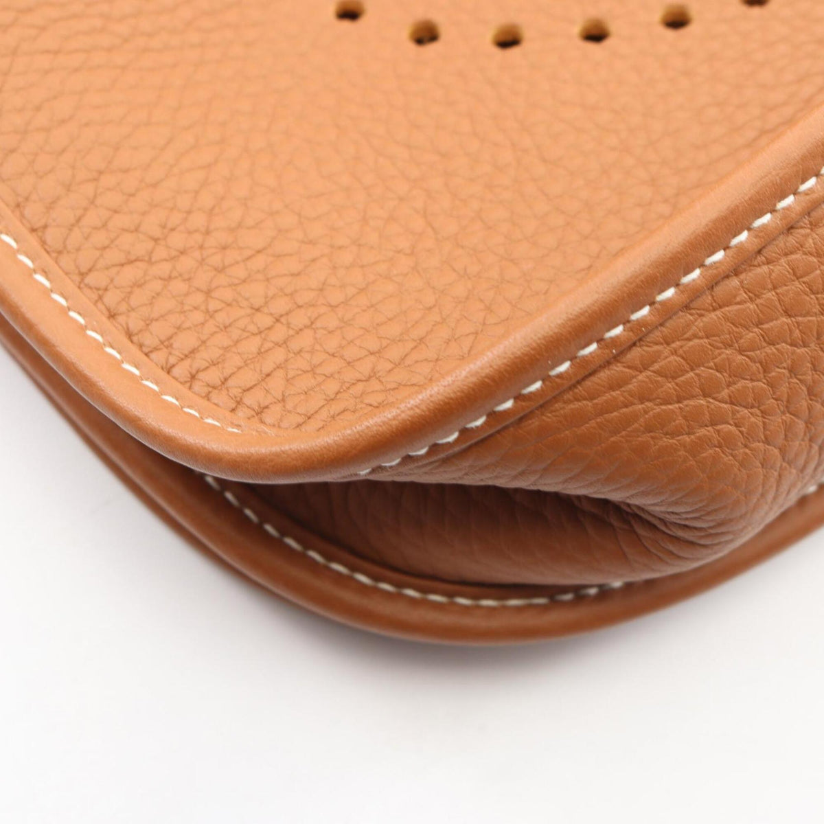 Hermes Brown Taurillon Clemence Leather Handbag Shoulder Bag (Pre-Owned)