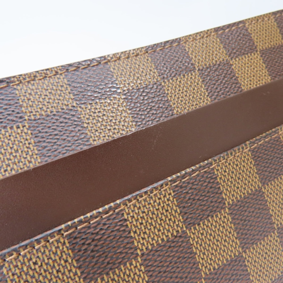 Louis Vuitton Damier Brown Damier Canvas Ebene Damier Canvas Clutch Bag (Pre-Owned)