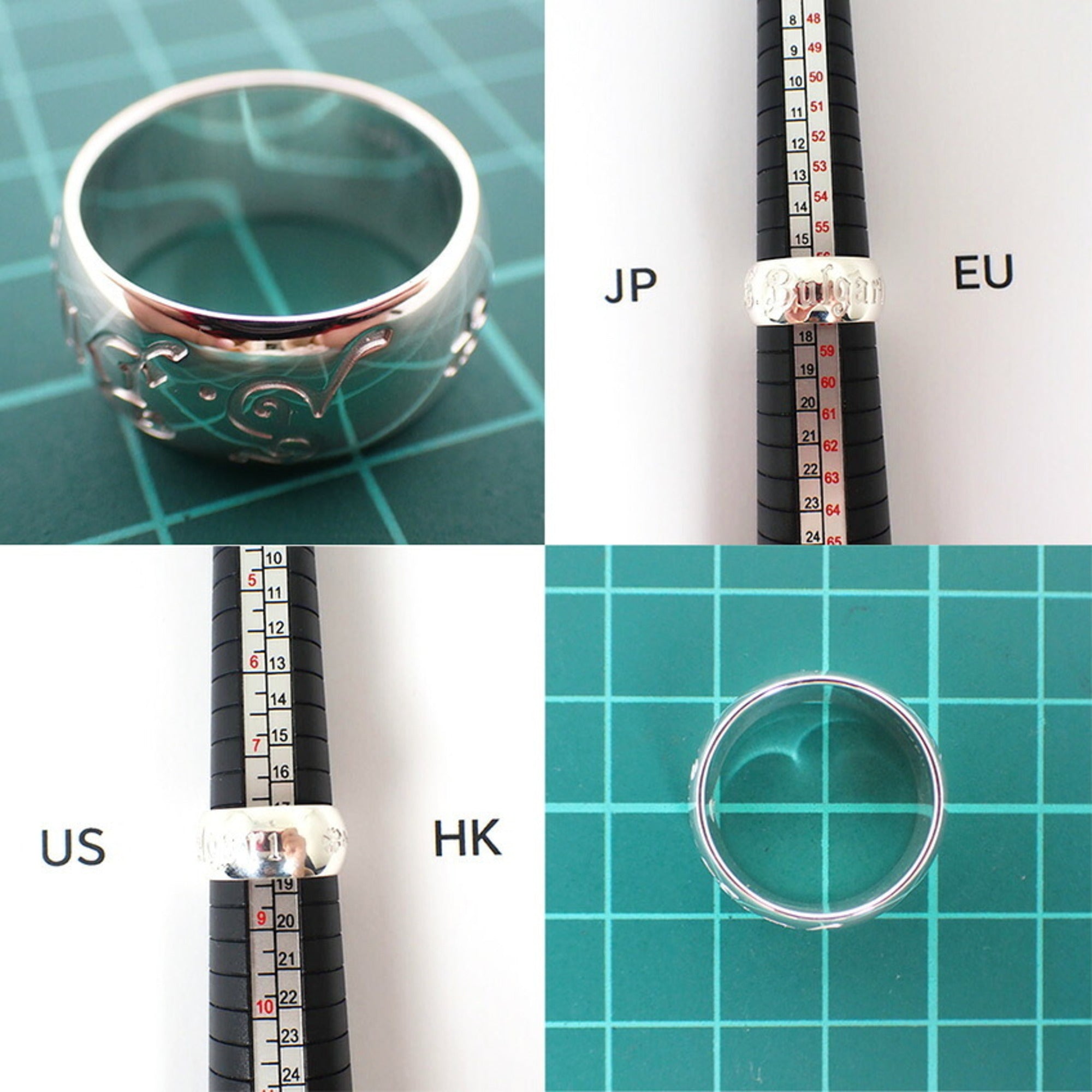 Bvlgari Sterling Silver 925 Band Ring (Pre-Owned)