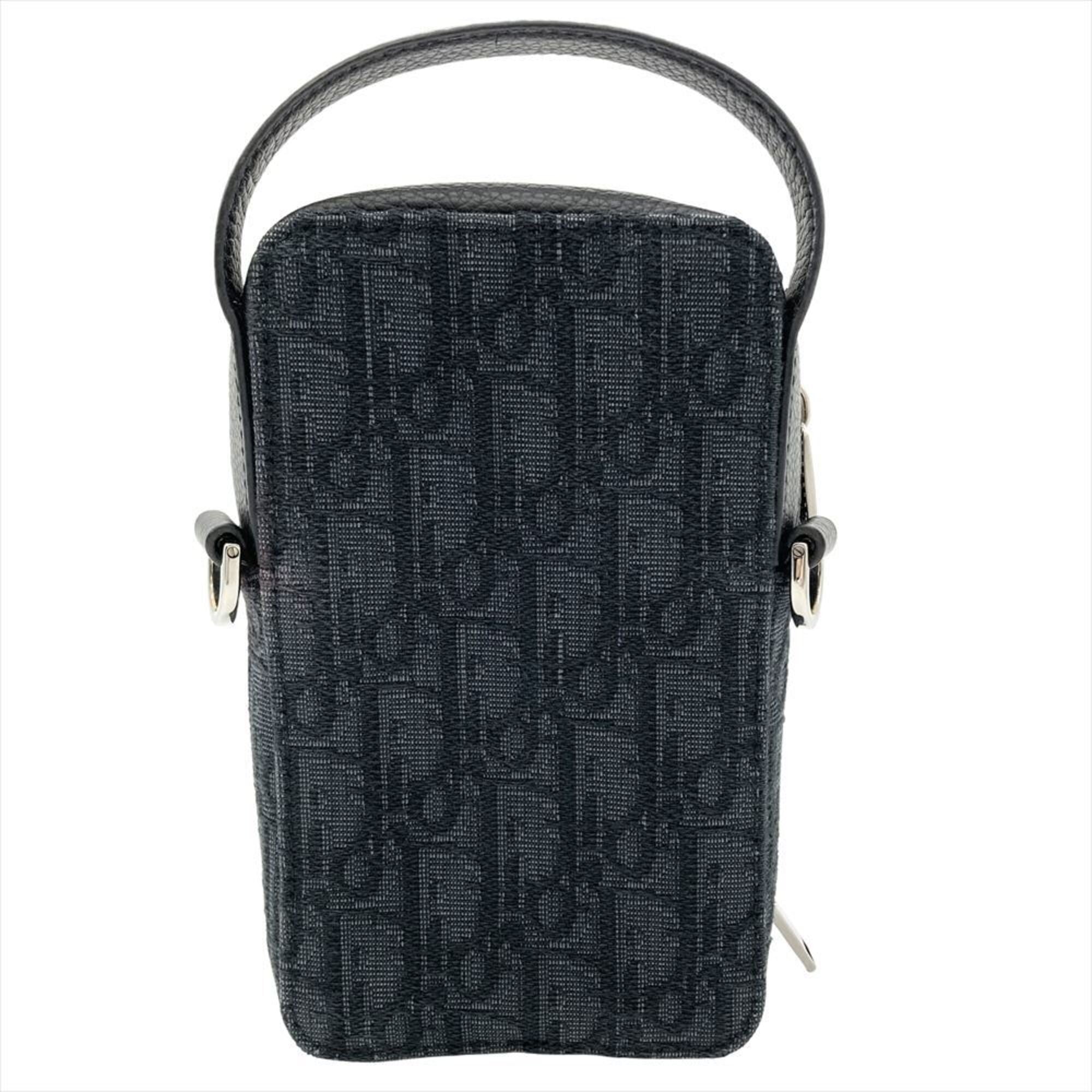 Christian Dior Black Canvas Pouch Shoulder Bag (Pre-Owned)