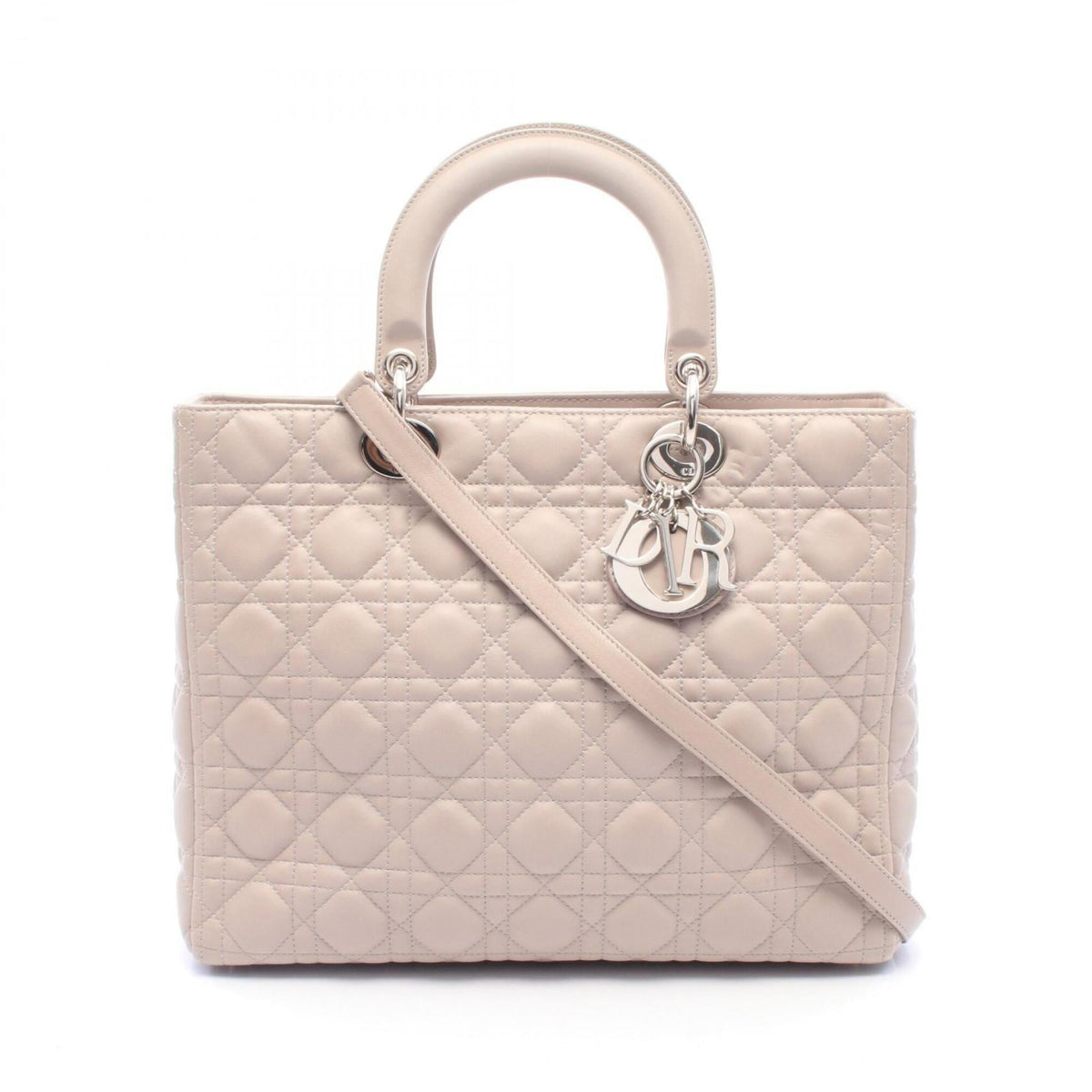 Christian Dior Beige Leather Handbag (Pre-Owned)