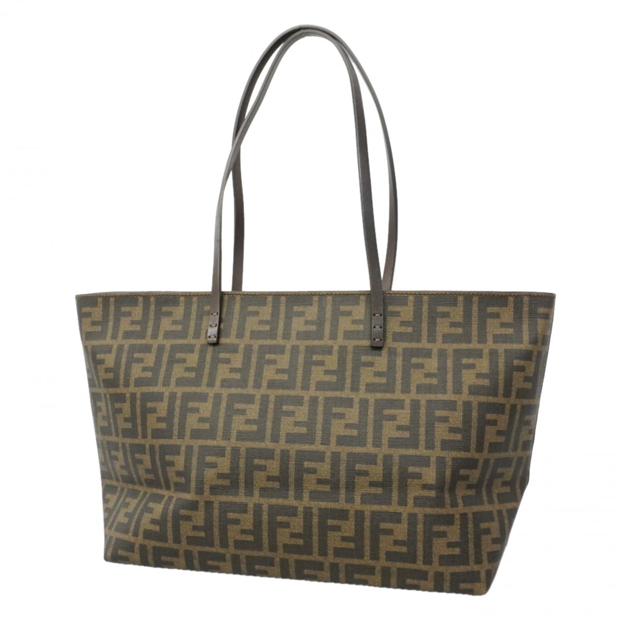 Fendi Brown Pvc Tote Bag (Pre-Owned)