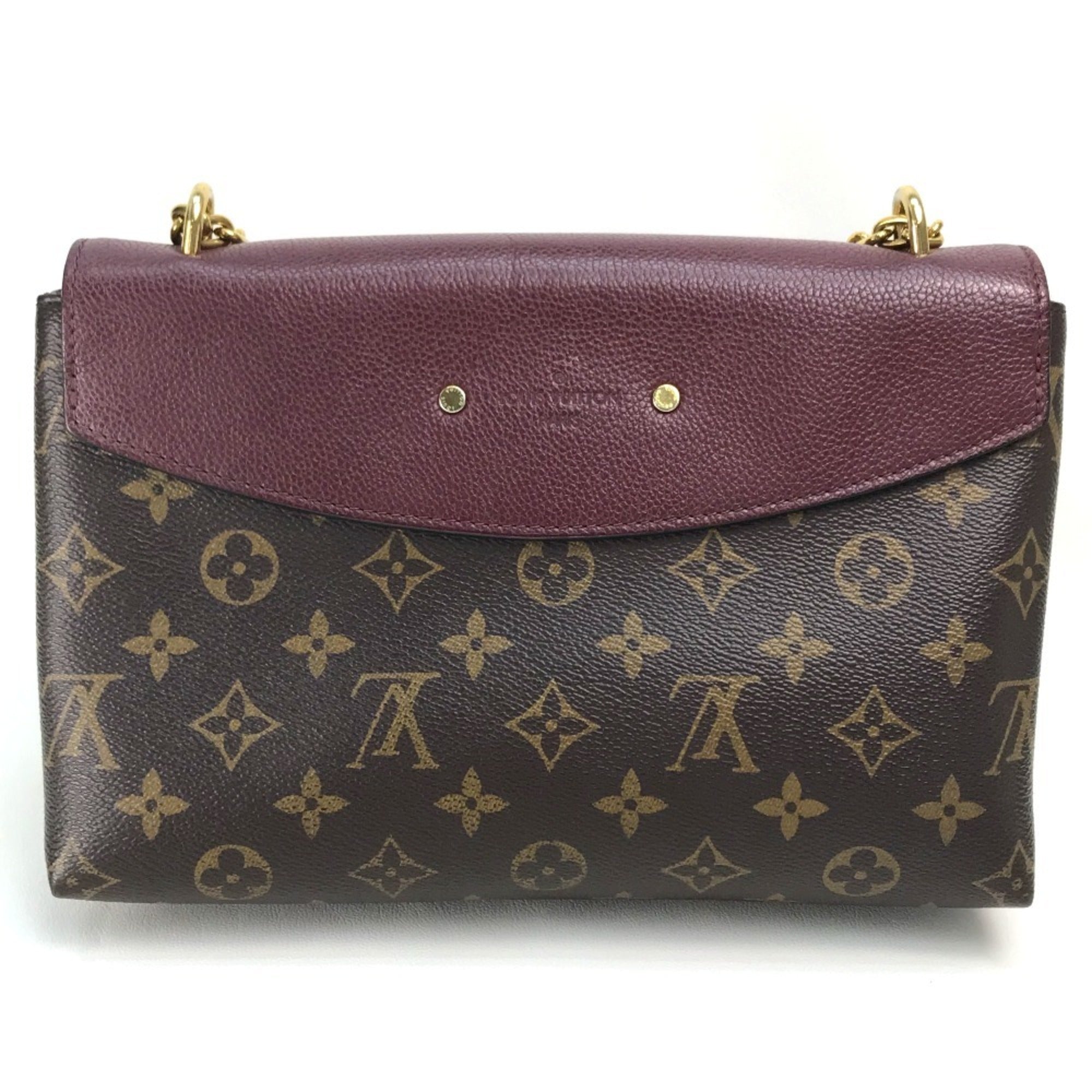 Louis Vuitton Bordeaux Brown Monogram Leather Shoulder Bag (Pre-Owned)