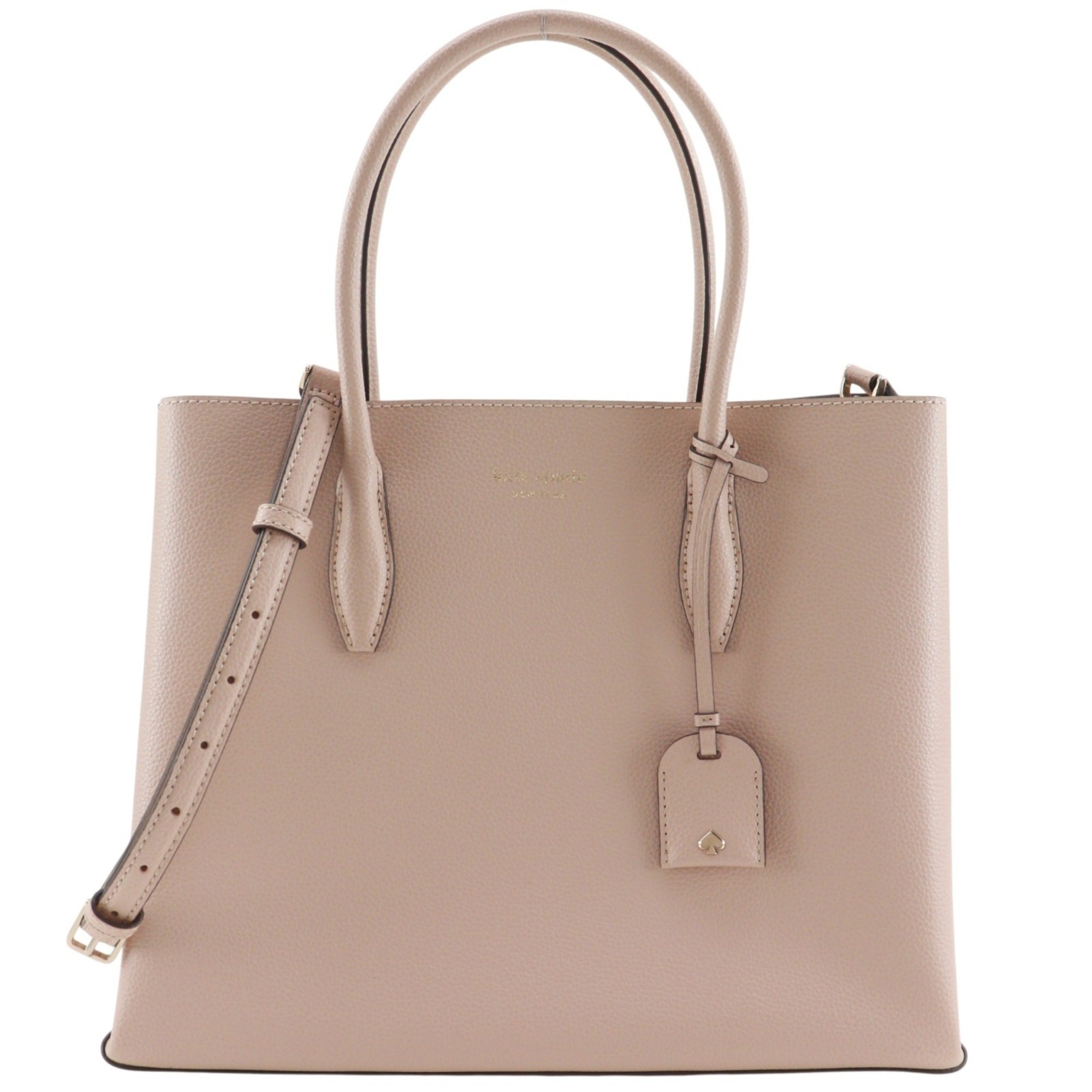 Kate Spade Beige Leather Tote Bag (Pre-Owned)
