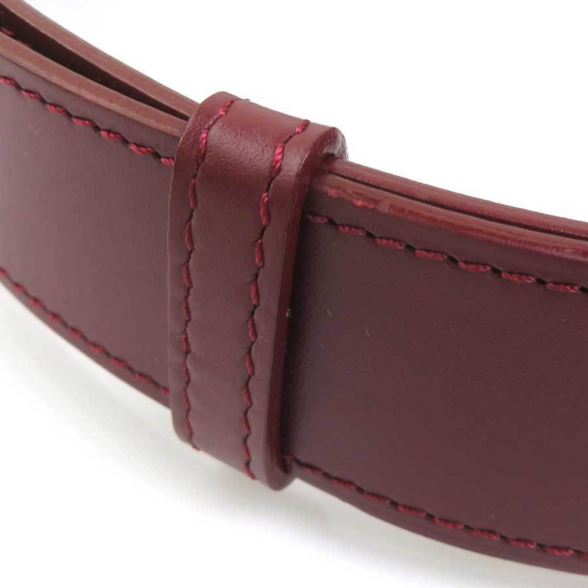 Cartier Burgundy Leather Shoulder Bag (Pre-Owned)