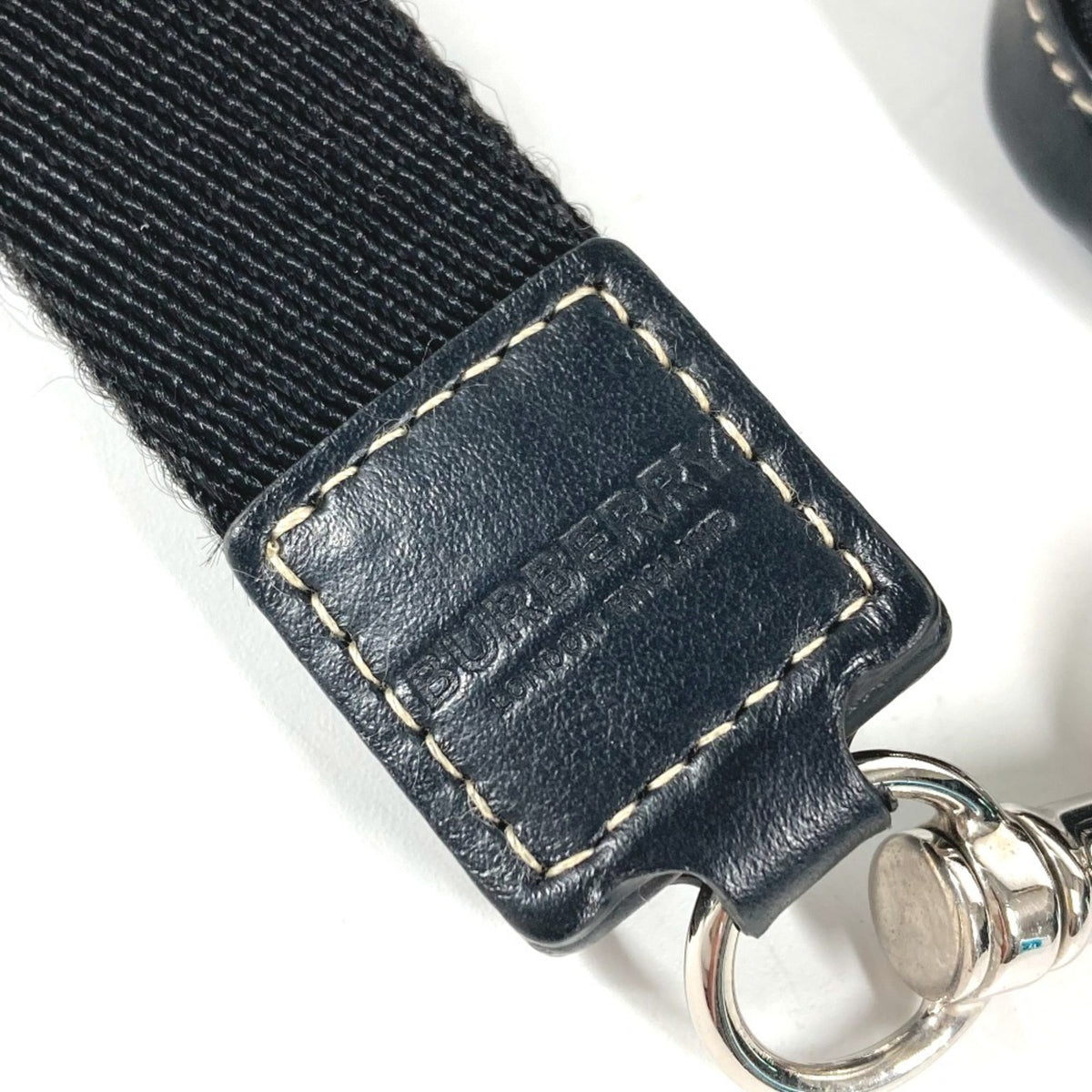 Burberry Black White Pvc Leather Coin Purse/Coin Case (Pre-Owned)