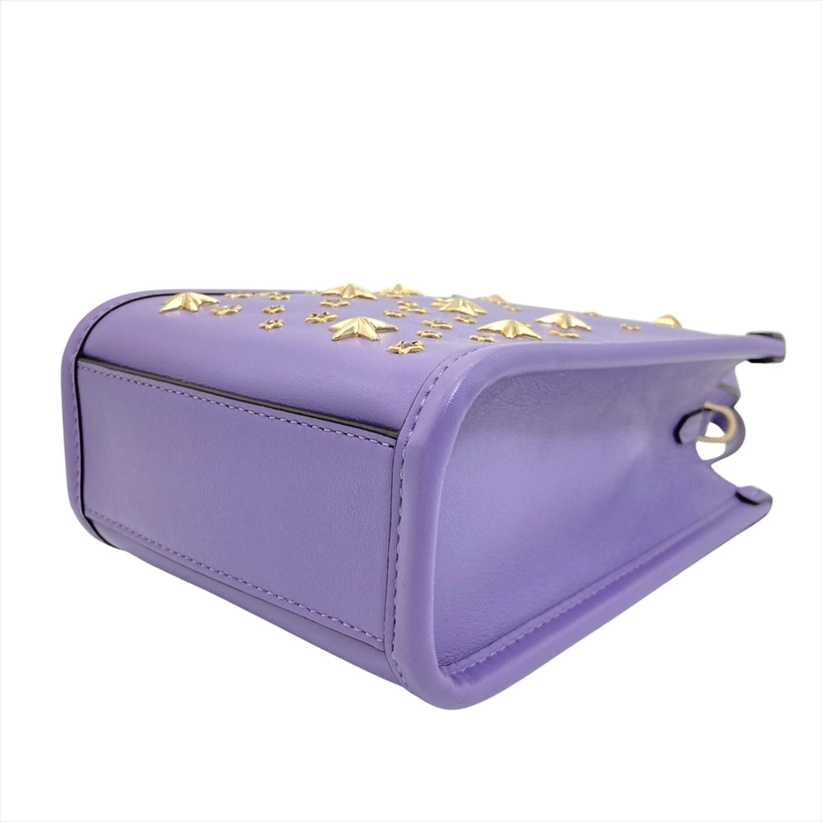Jimmy Choo Purple Leather Shoulder Bag Tote Bag (Pre-Owned)