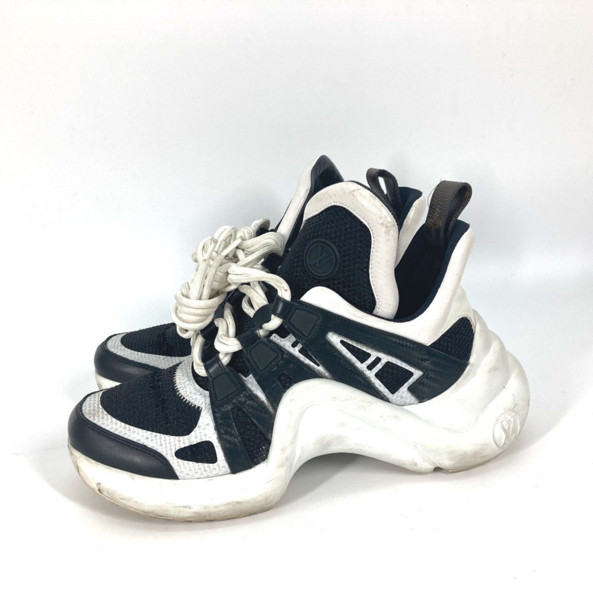 Louis Vuitton Black White Sneakers (Pre-Owned)