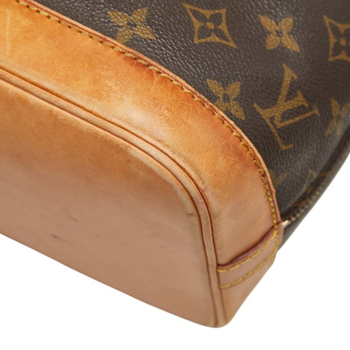 Louis Vuitton Brown Pvc Leather Handbag (Pre-Owned)