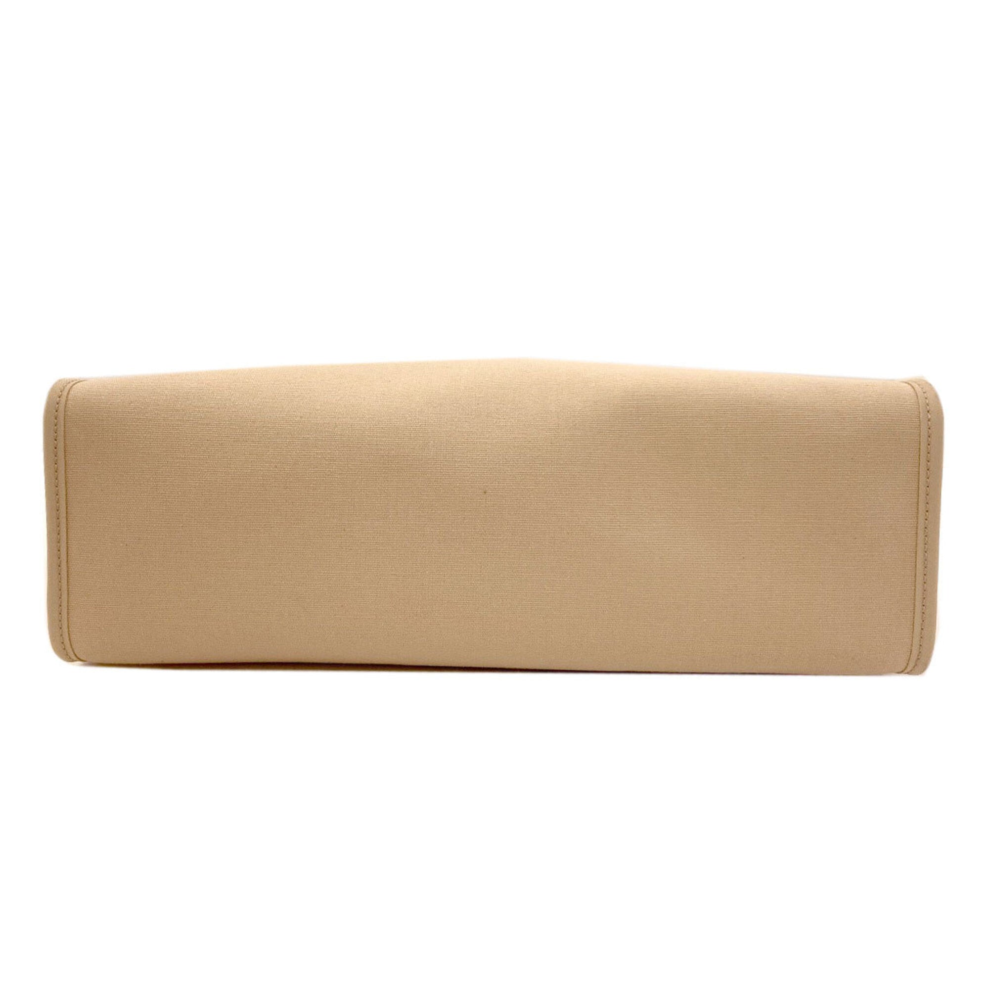 Hermes Beige Toile Officier Handbag Pouch (Pre-Owned)