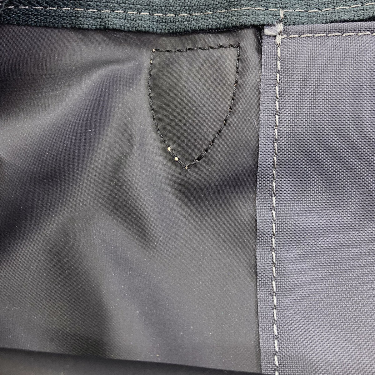 Longchamp Le Pliage Brown Gray Nylon Leather Handbag (Pre-Owned)