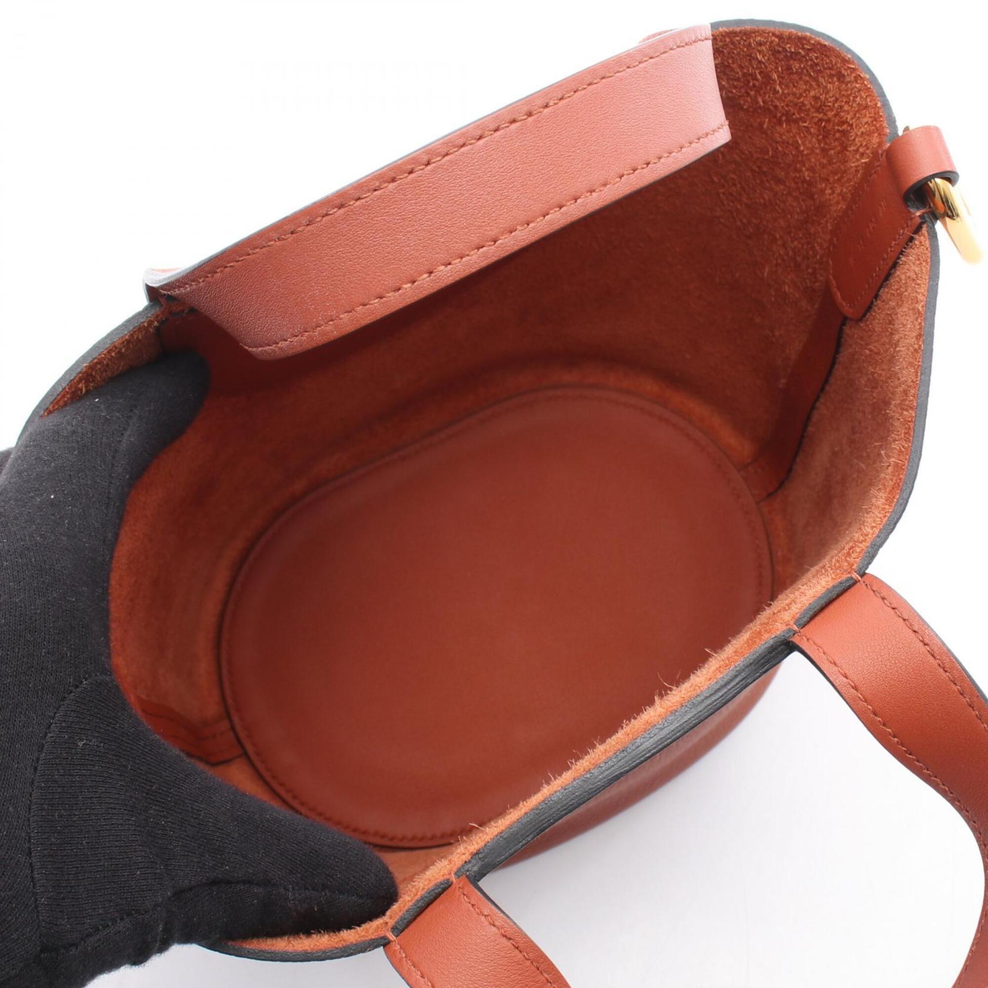 Hermes Brown Taurillon Clemence Leather Handbag (Pre-Owned)