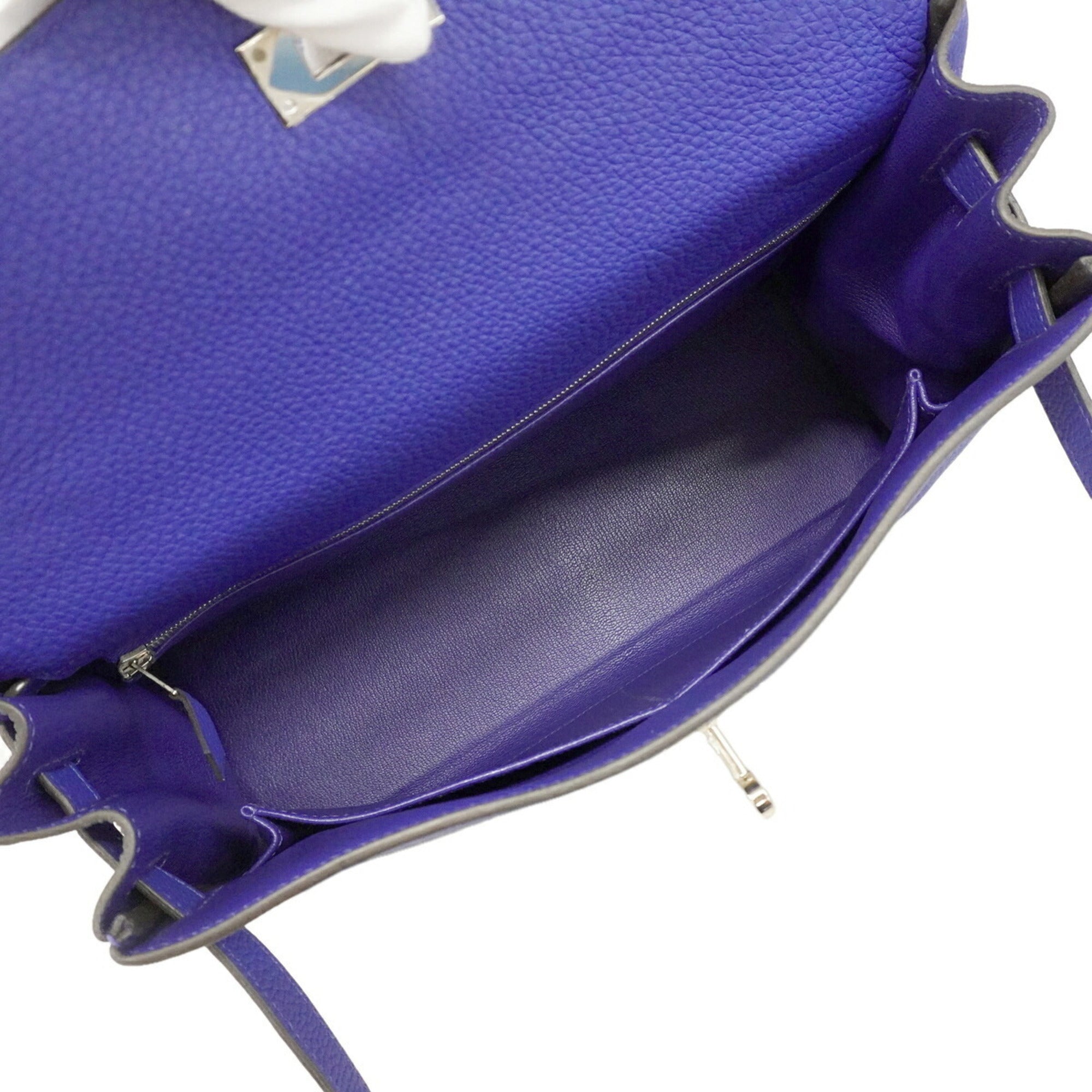 Hermes Blue Electric Togo Leather Handbag (Pre-Owned)