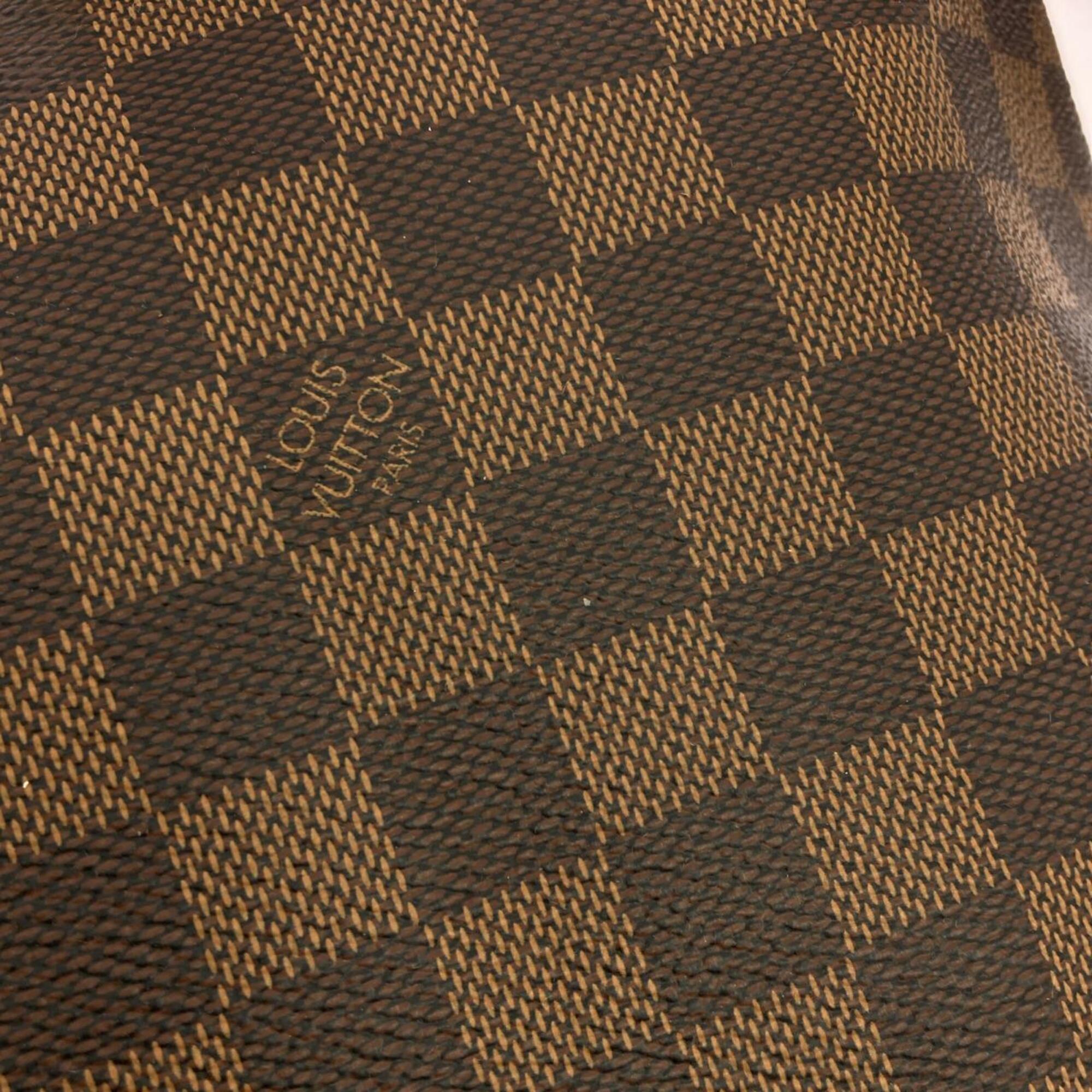 Louis Vuitton Black Damier Canvas Ebene Coated Canvas Leather Handbag (Pre-Owned)