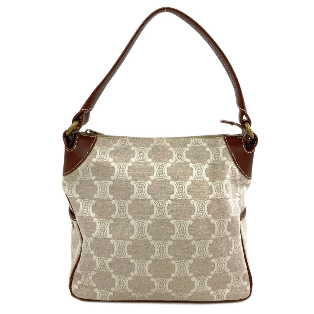 Celine Beige Brown Canvas Tote Bag (Pre-Owned)