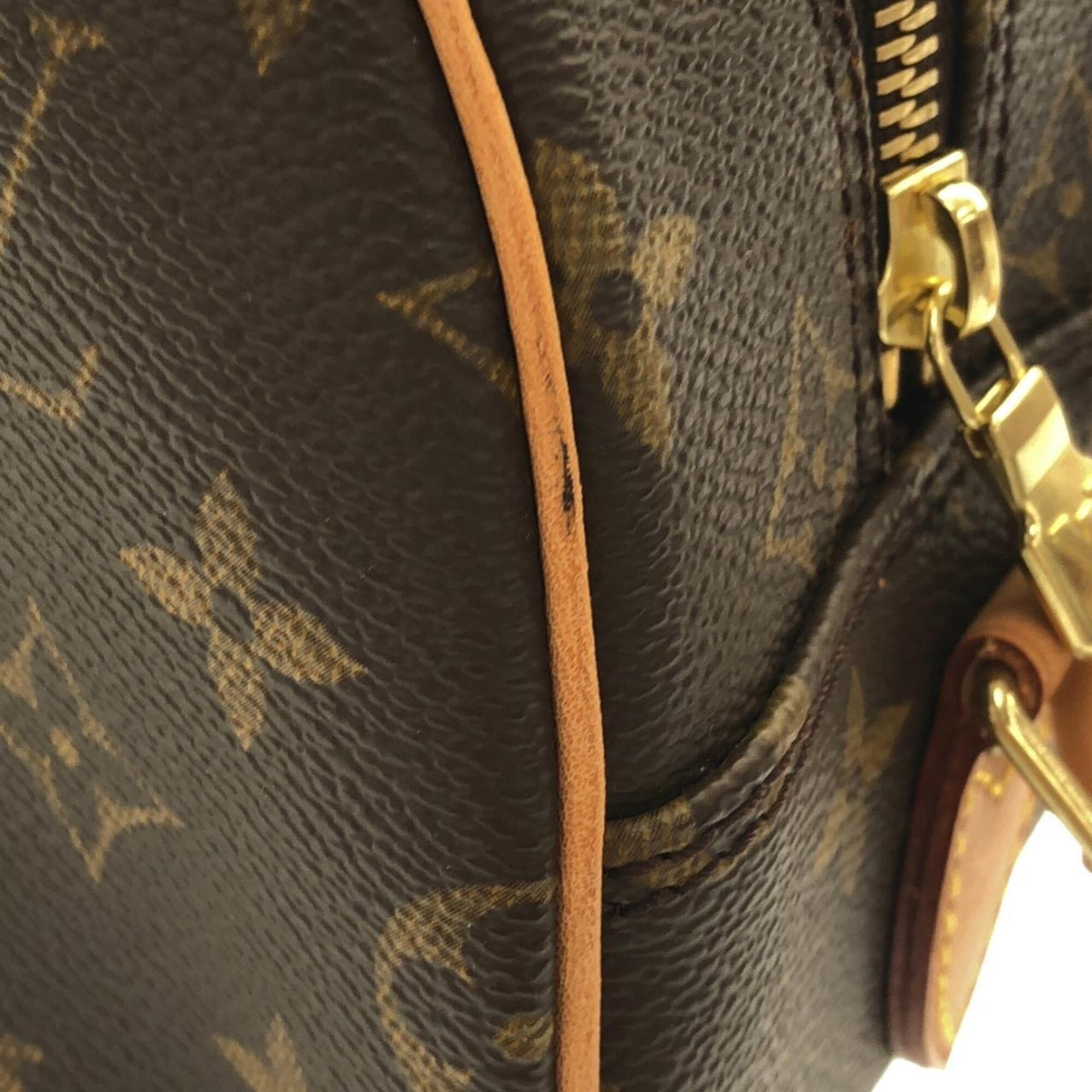 Louis Vuitton Marron Coated Canvas Shoulder Bag (Pre-Owned)
