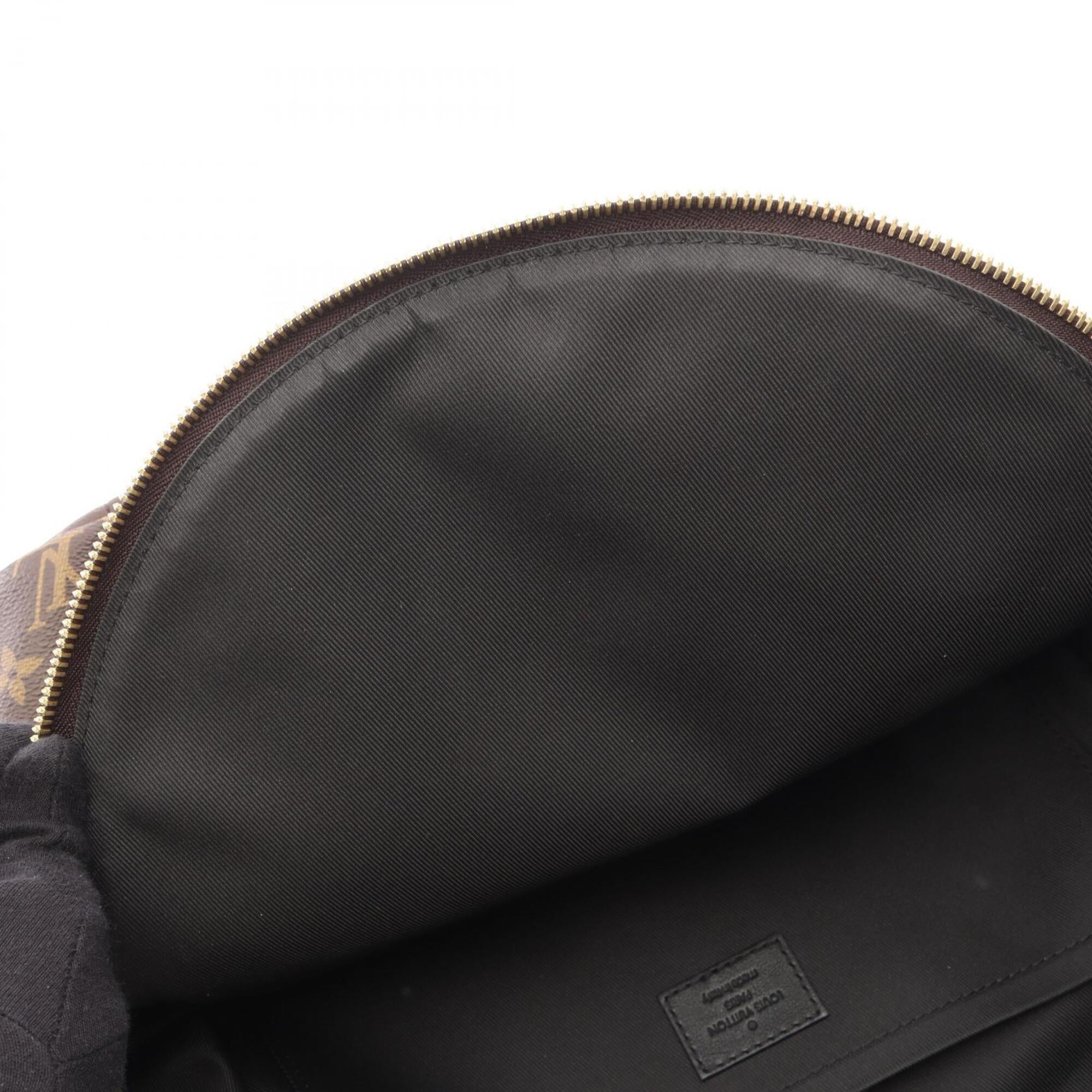 Louis Vuitton Black Brown Coated Canvas Pvc Monogram Leather Backpack Handbag (Pre-Owned)